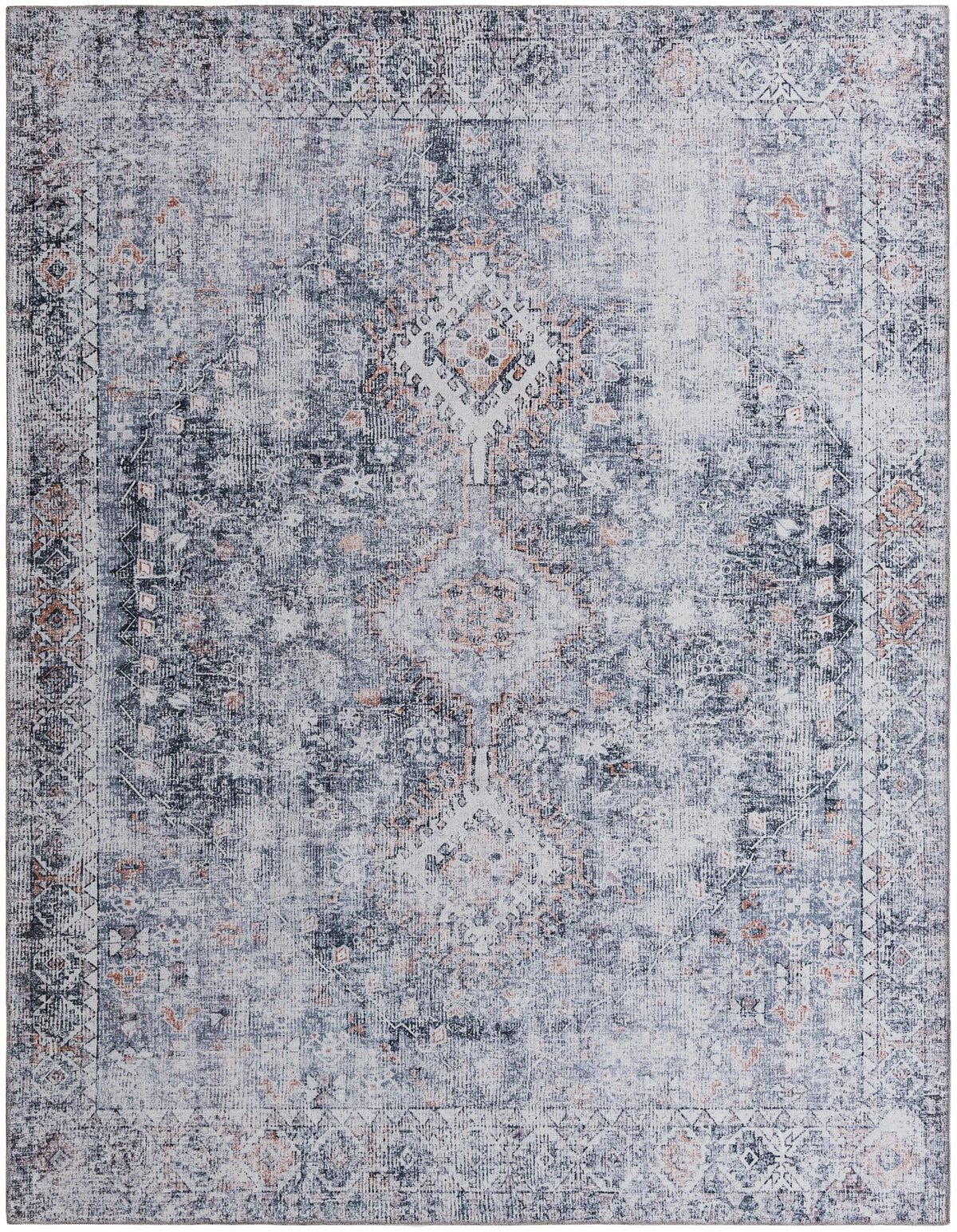 Yara Akash Antique Gray/Black | Overhead rug, default SKU 3211753
