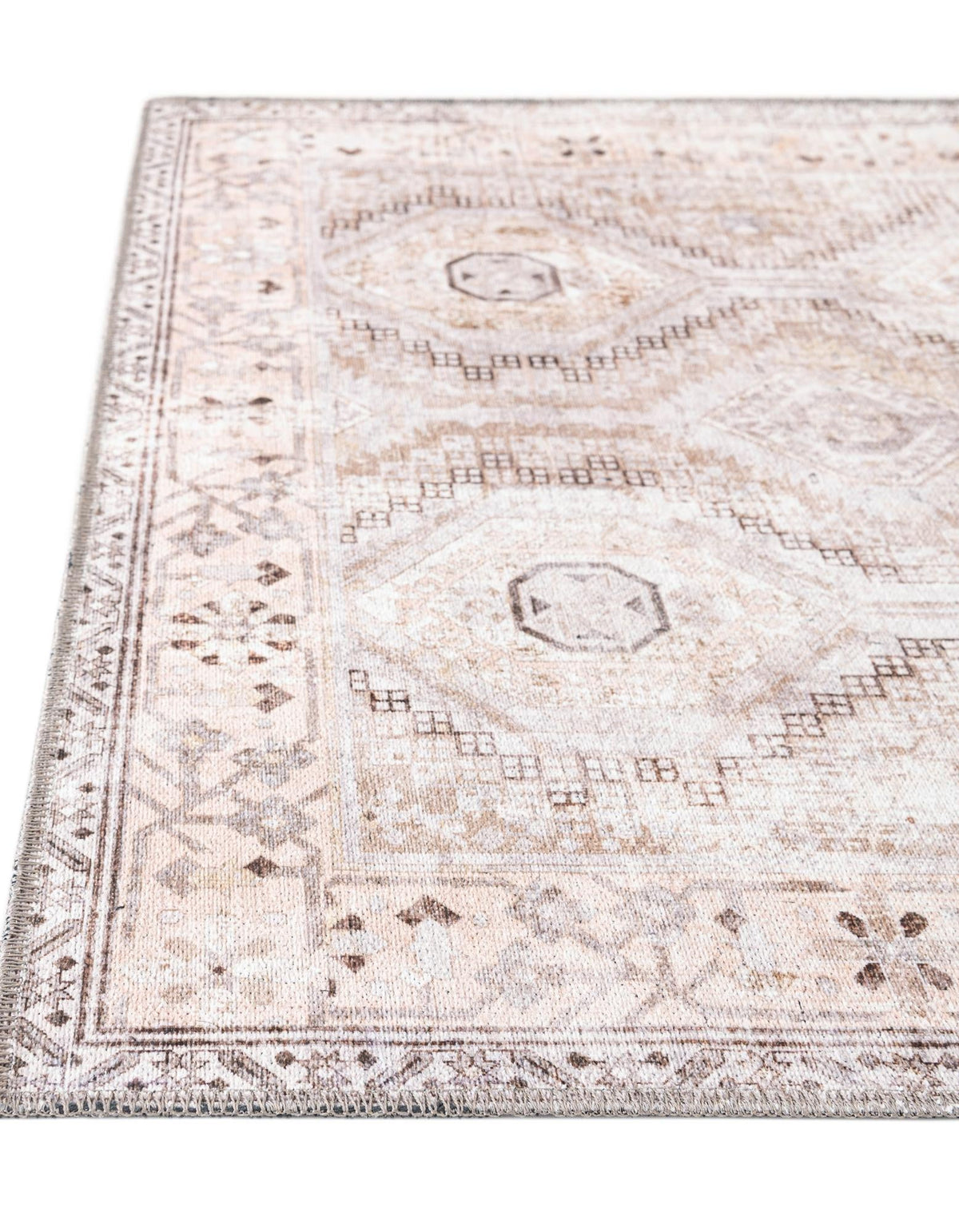 Yara Karan Ivory and Beige/Brown | Supplier rug image / alternate view
