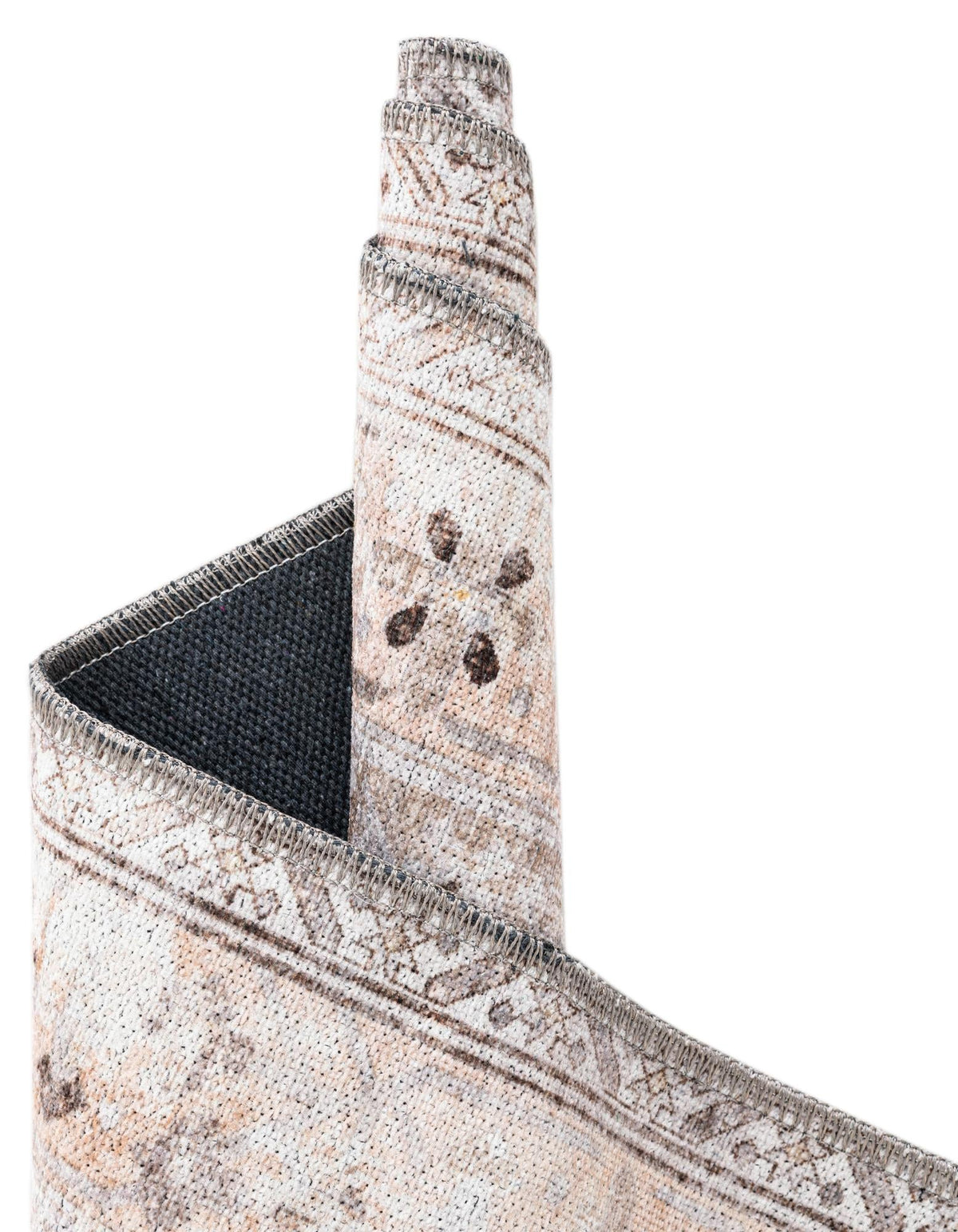 Yara Karan Ivory and Beige/Brown | Supplier rug image / alternate view