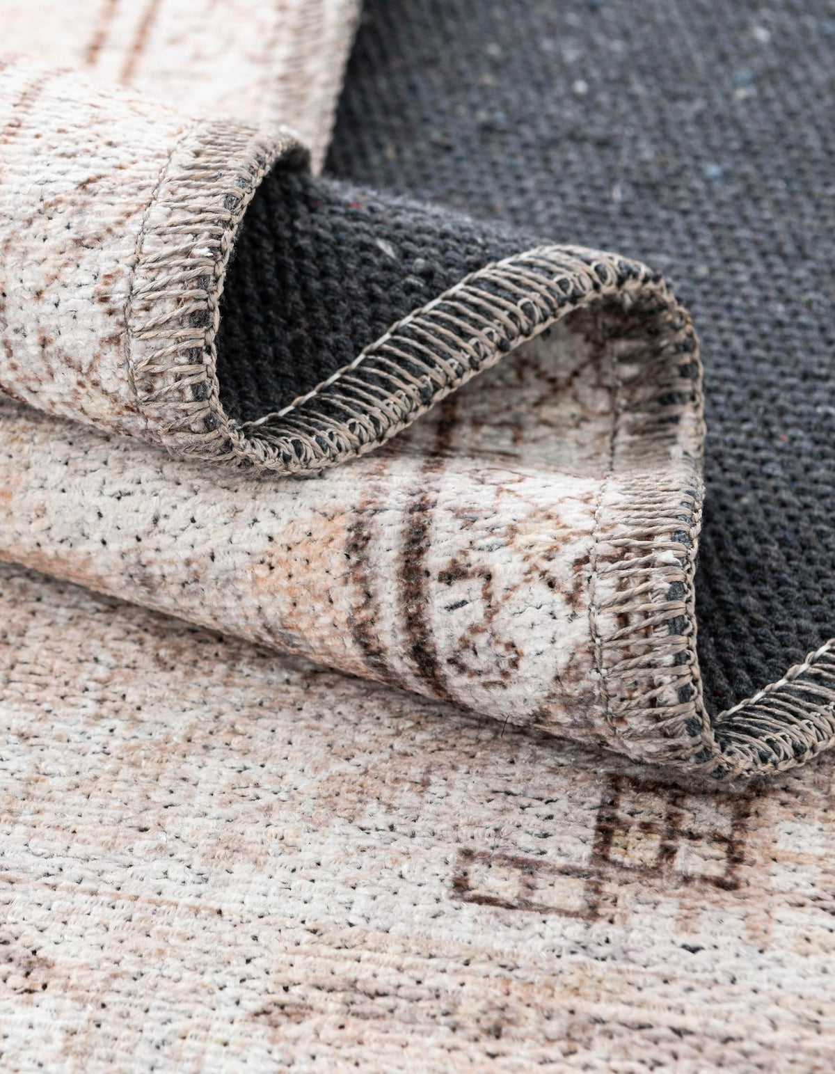 Yara Karan Ivory and Beige/Brown | Supplier rug image / alternate view