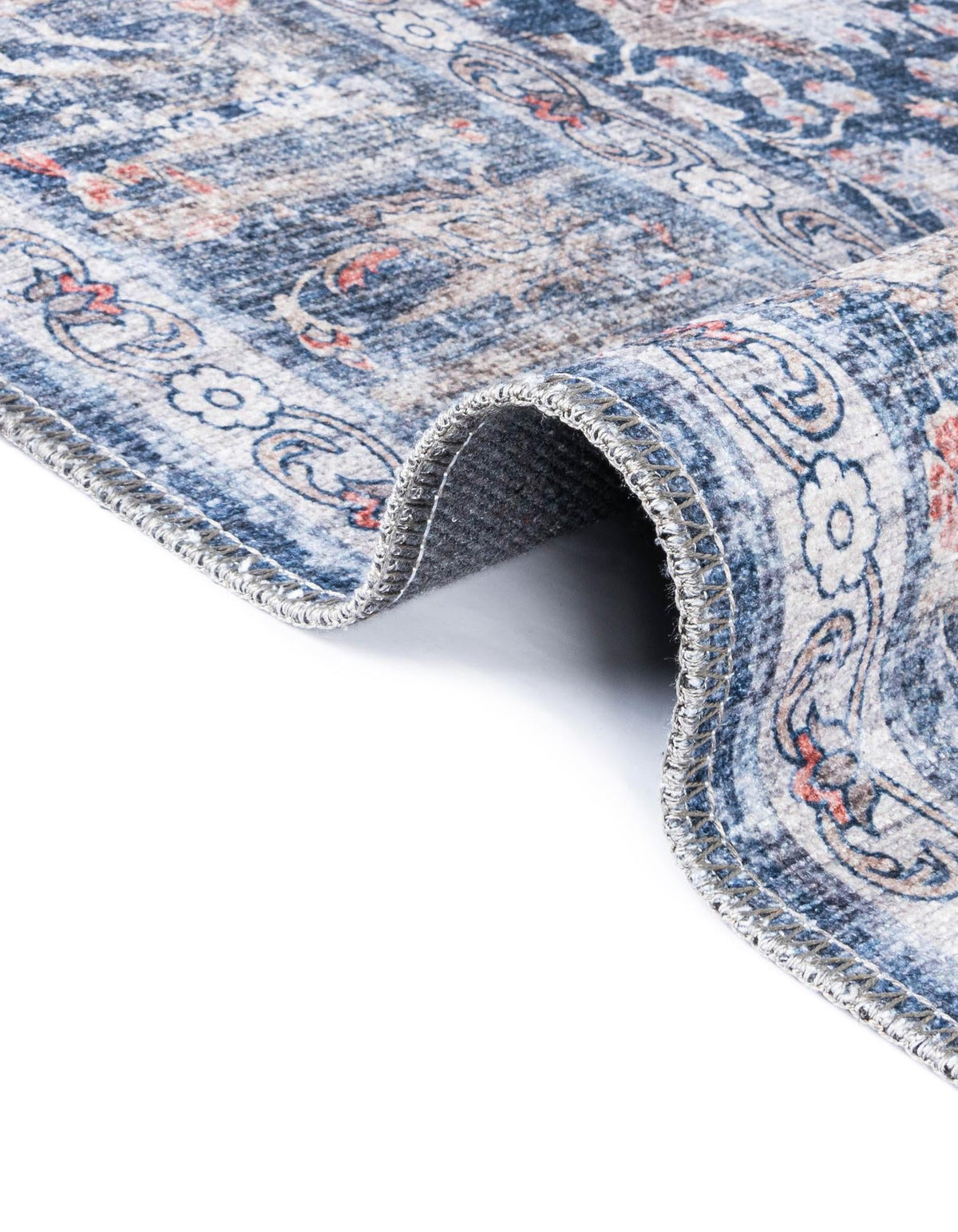 Yara Samarth Royal Navy Blue & Gray Area Rug | Unique Loom high-resolution supplier additional photo 3211773_image_1035.jpg