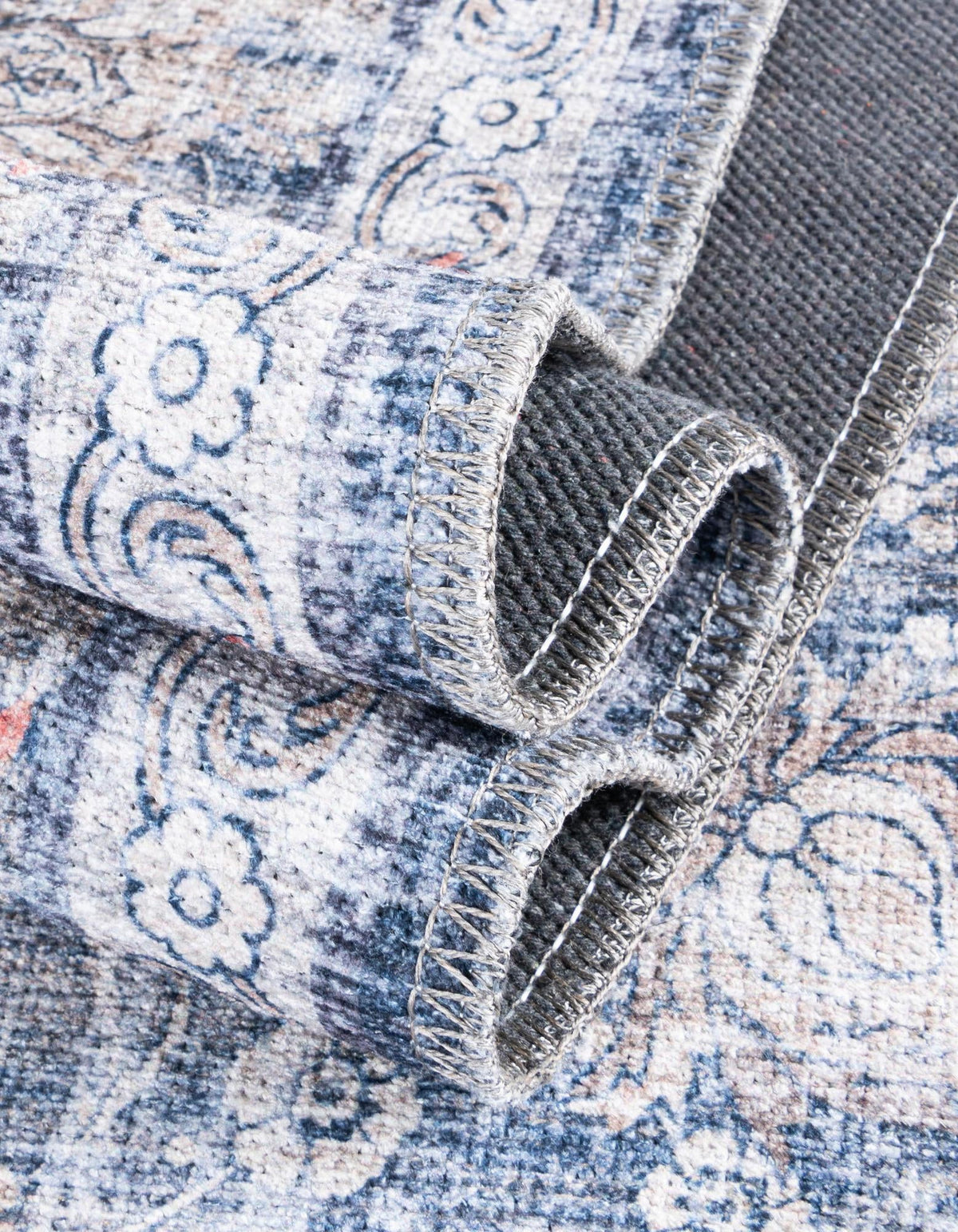 Yara Samarth Royal Navy Blue & Gray Area Rug | Unique Loom high-resolution supplier additional photo 3211773_image_1038.jpg