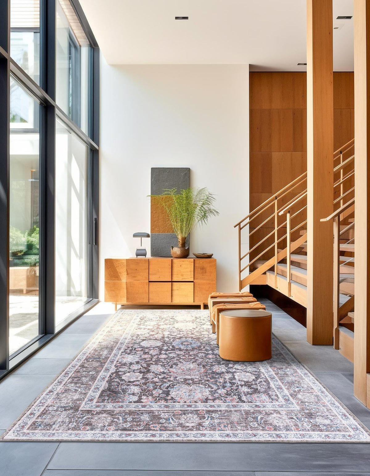 Yara Samarth Pecan Brown & Beige Area Rug | Unique Loom high-resolution supplier additional photo 3211825_image_1014.jpg