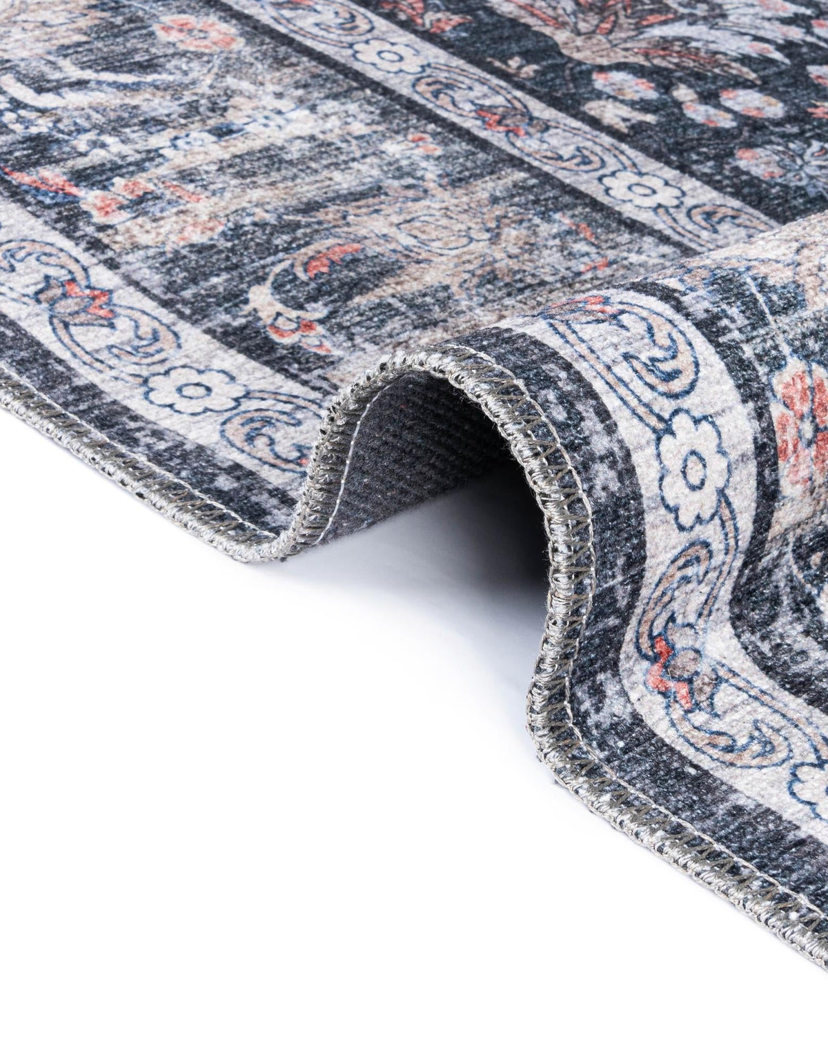 Yara Samarth Ink Black & Brown Area Rug | Unique Loom high-resolution supplier additional photo 3211838_image_1035.jpg