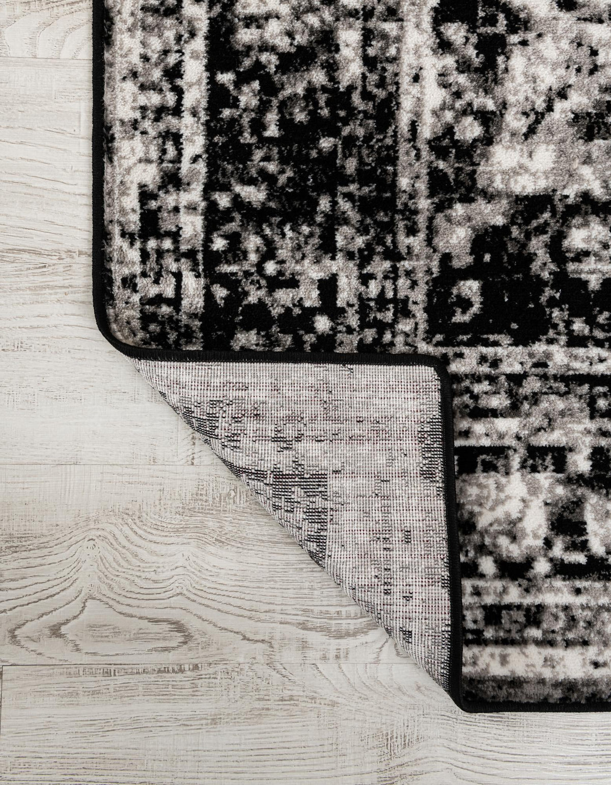 Sofia Salle Garnier Black & Ivory Area Rug | manufacturer source supplemental photo 3214654_detail_4_backing.jpg