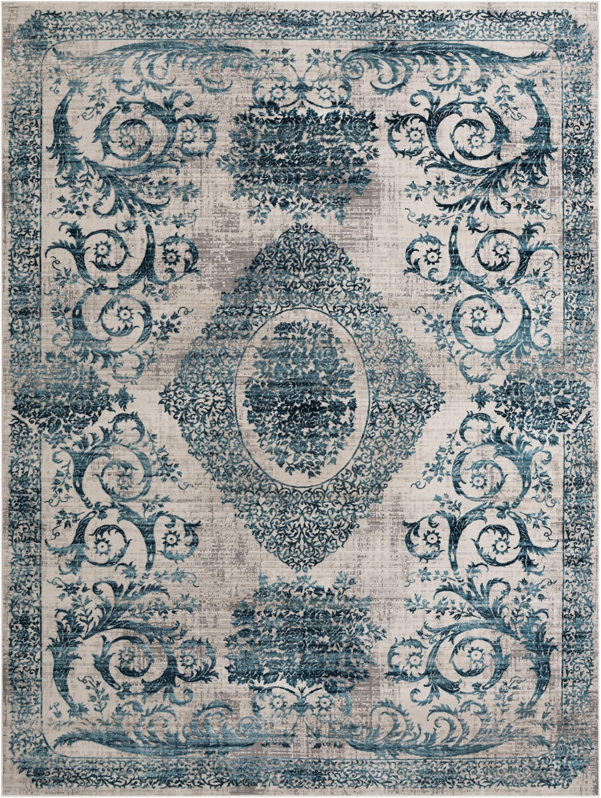 Finsbury Diana Ivory & Blue/Gray Area Rug | Verified same-design supplier original image 7