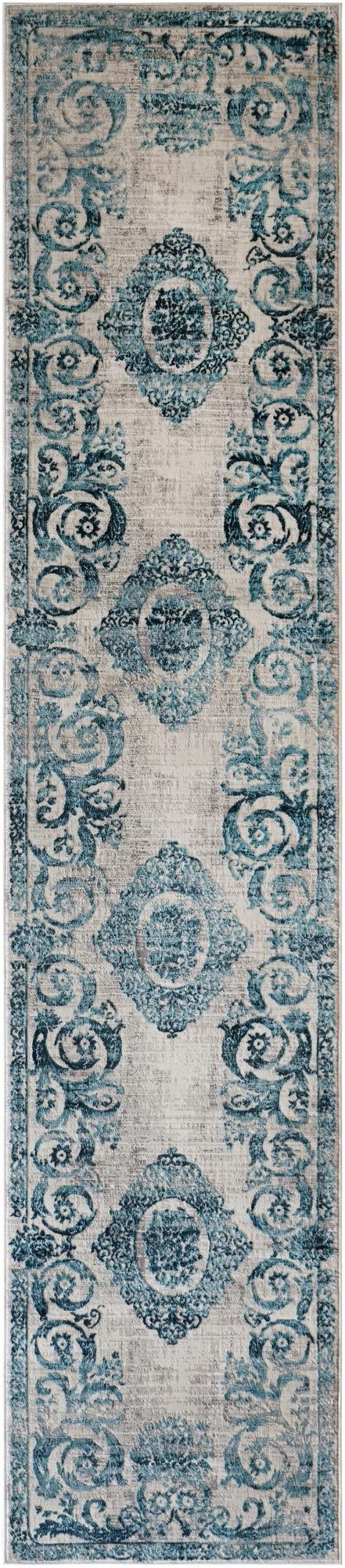 Finsbury Diana Ivory & Blue/Gray Area Rug | Verified same-design supplier original image 17