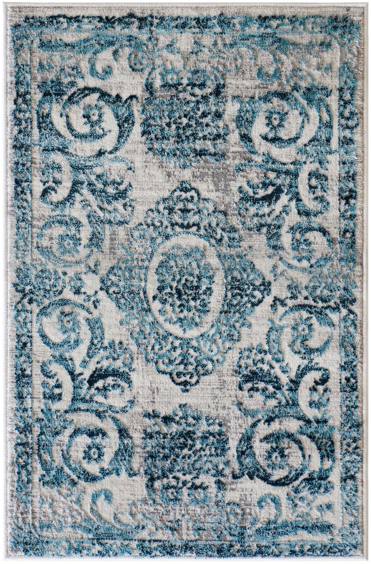 Finsbury Diana Ivory & Blue/Gray Area Rug | Verified same-design supplier original image 8