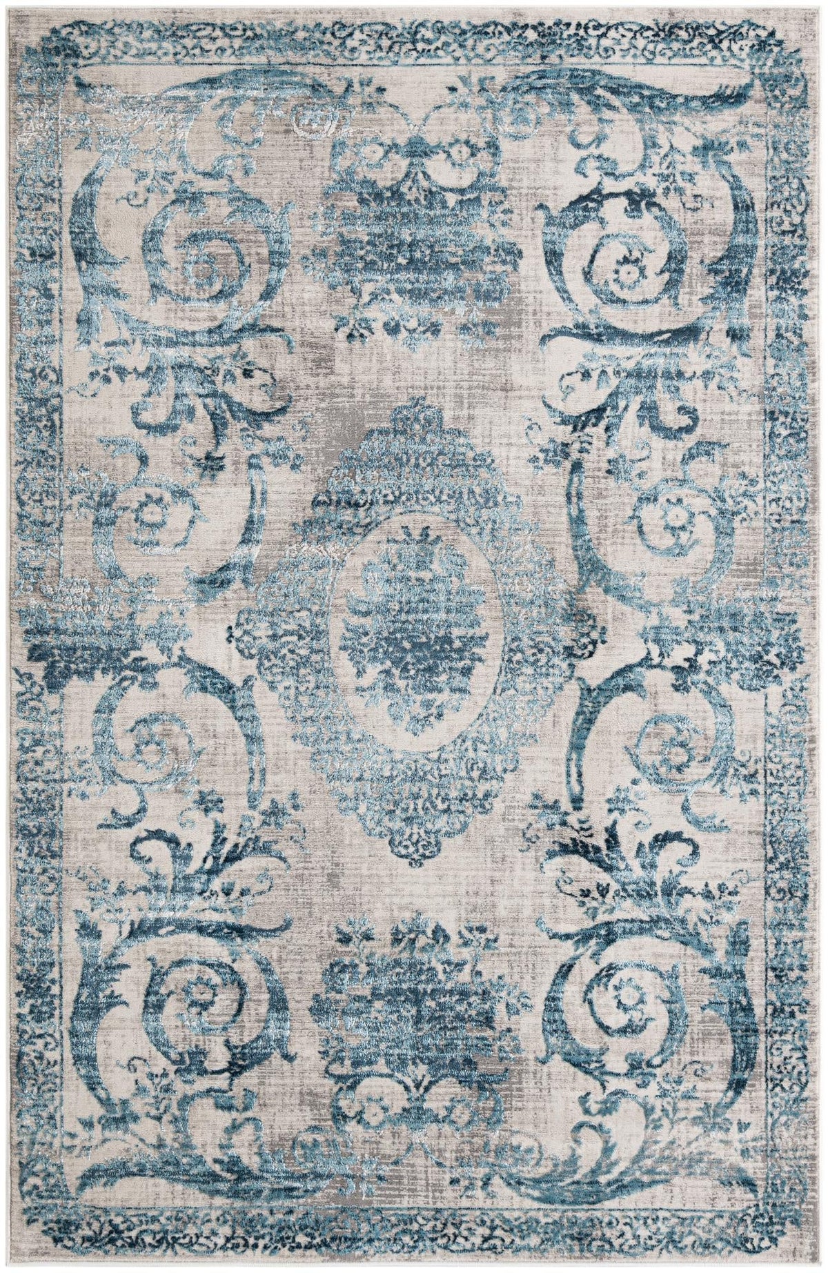 Finsbury Diana Ivory & Blue/Gray Area Rug | Verified same-design supplier original image 11