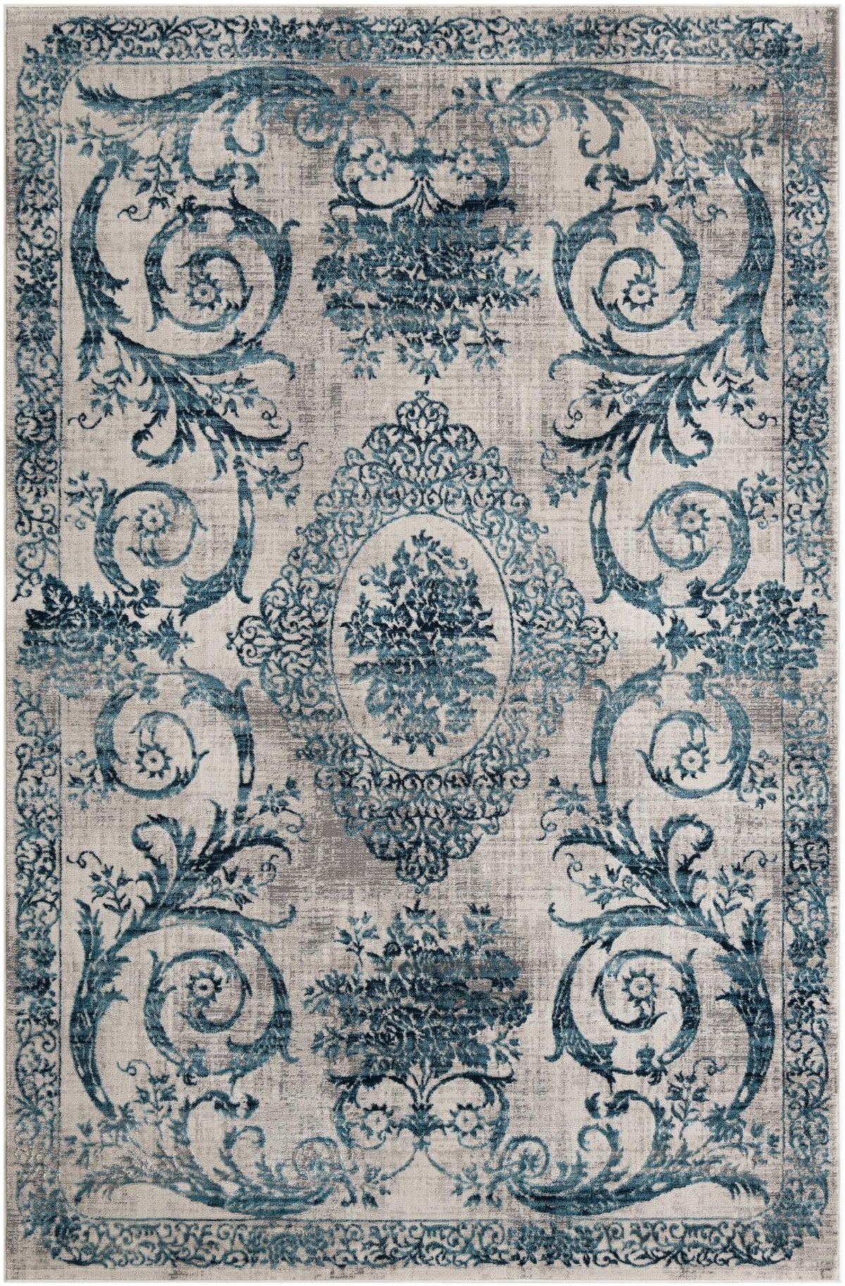 Finsbury Diana Ivory & Blue/Gray Area Rug | Verified same-design supplier original image 12