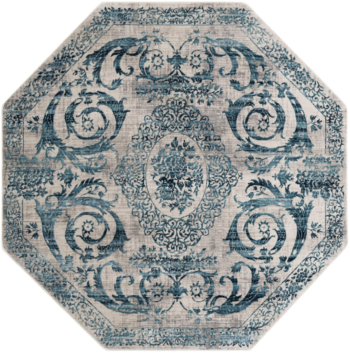 Finsbury Diana Ivory & Blue/Gray Area Rug | Verified same-design supplier original image 4