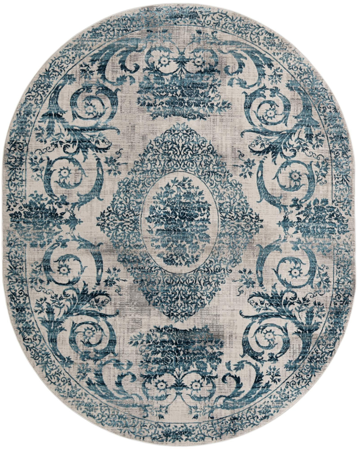 Finsbury Diana Ivory & Blue/Gray Area Rug | Verified same-design supplier original image 6