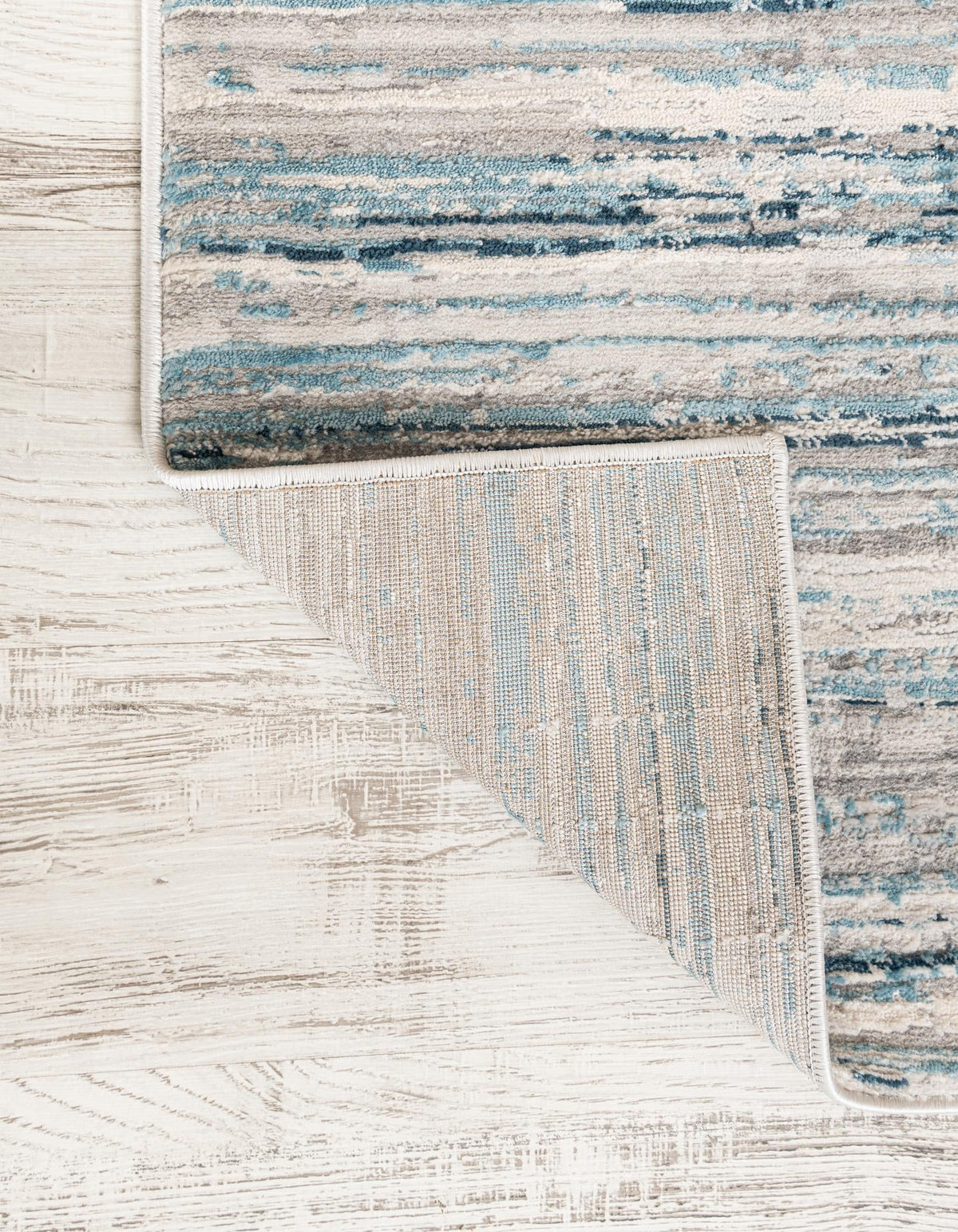 Finsbury Kate Ivory & Blue/Light Blue Area Rug: manufacturer original alternate detail, shape, or backing