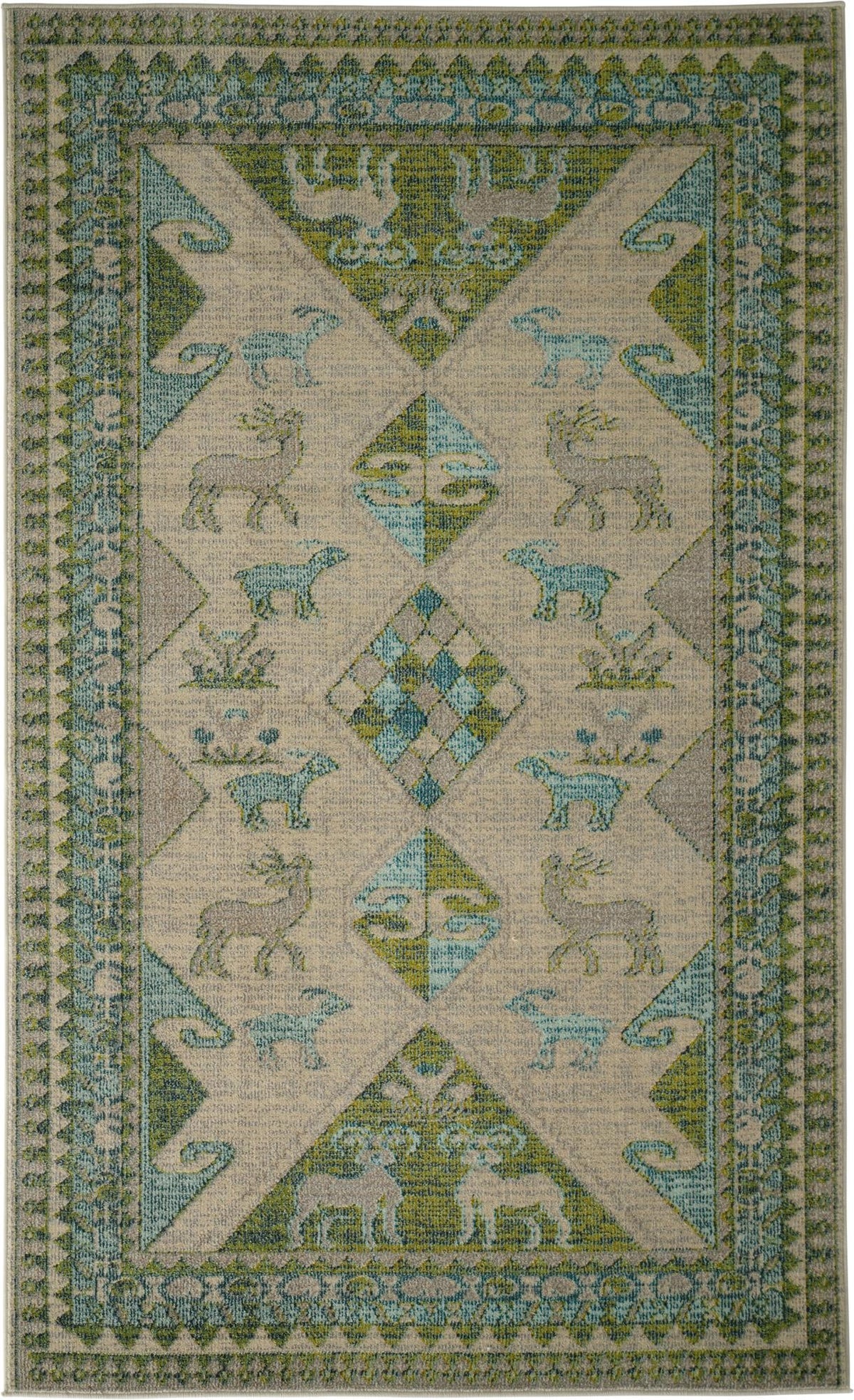 Sedona Cuyahoga Green & Gray Area Rug | Original supplier photo 12