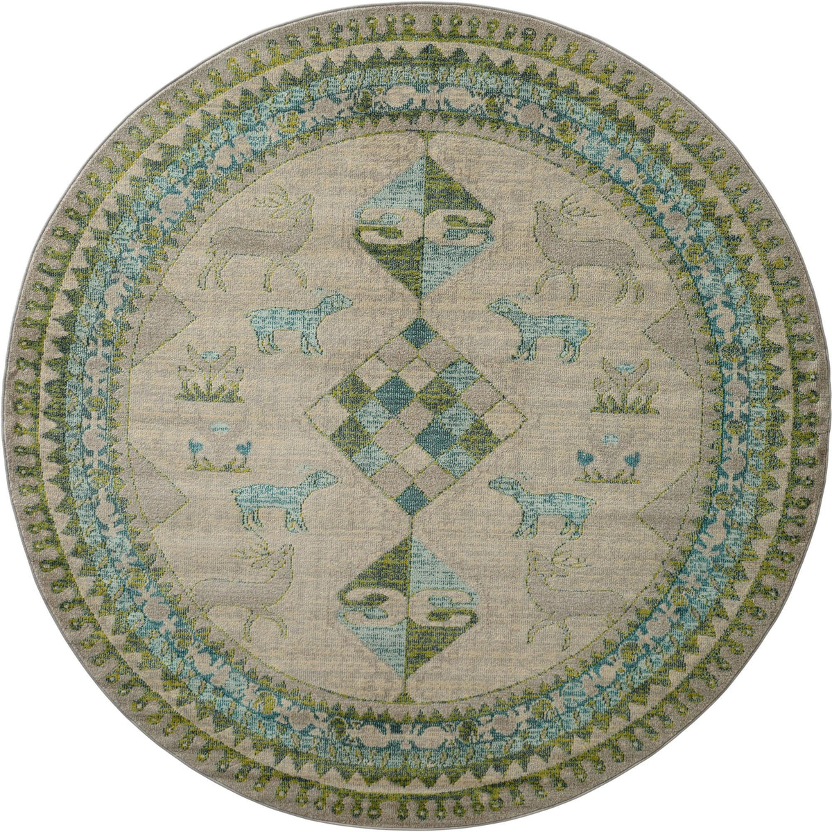 Sedona Cuyahoga Green & Gray Area Rug | Original supplier photo 6