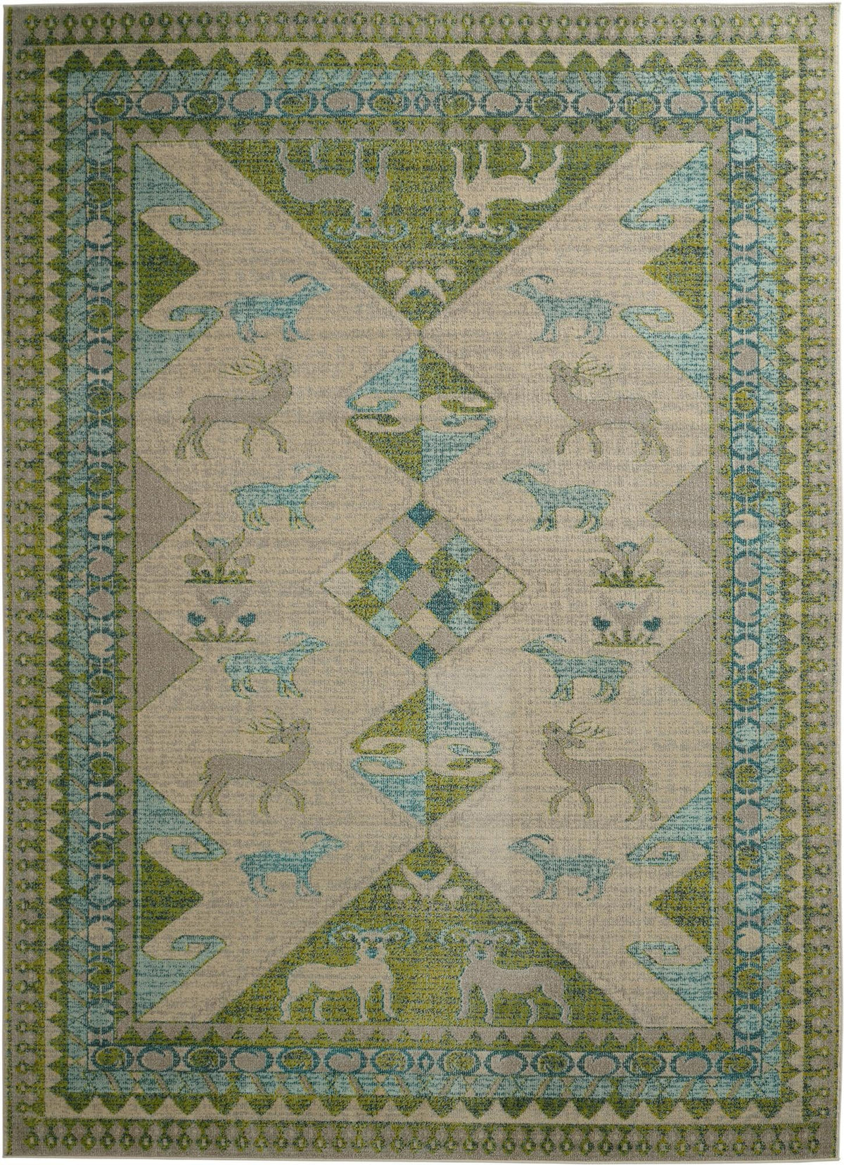Sedona Cuyahoga Green & Gray Area Rug | Original supplier photo 1