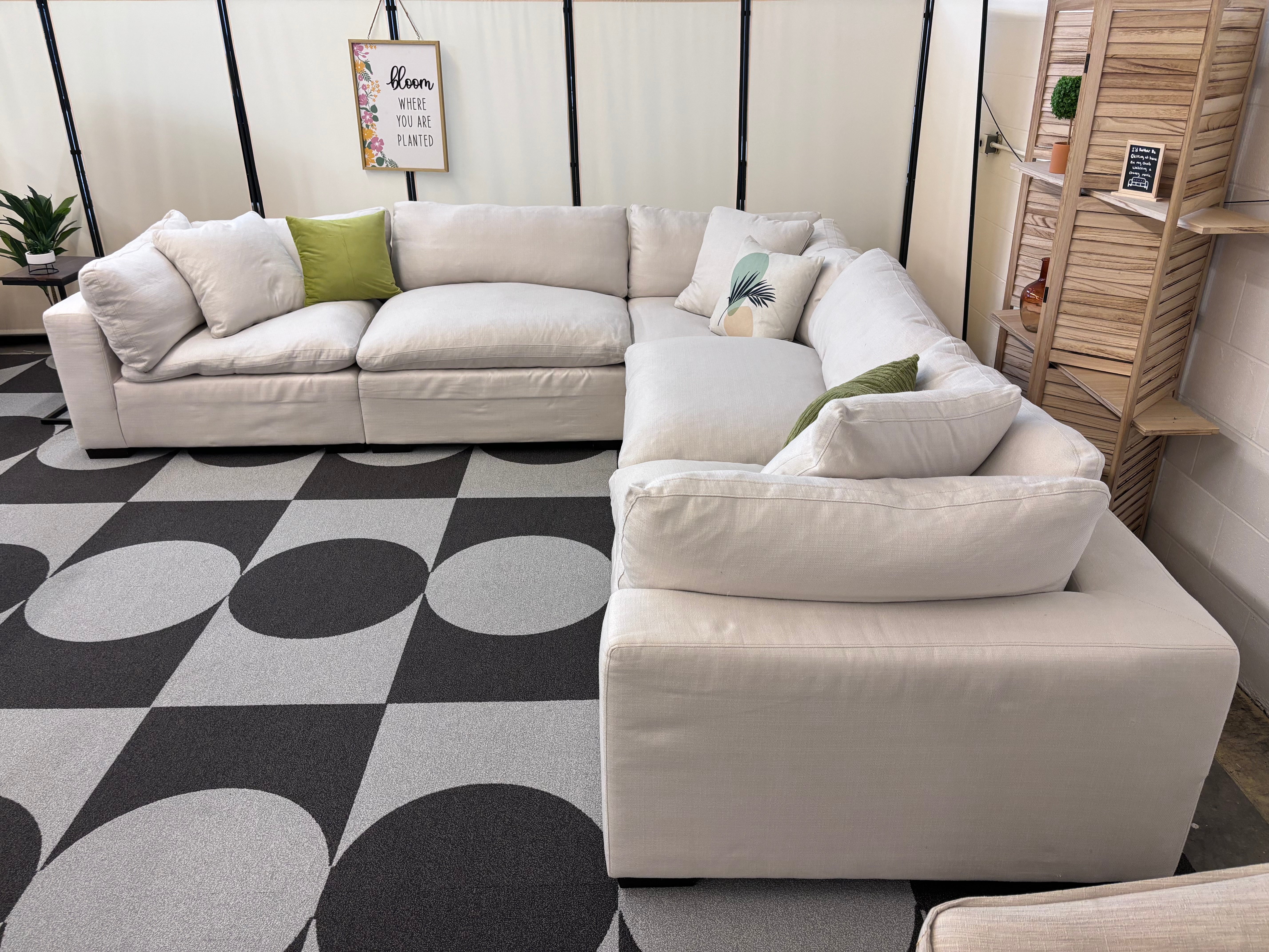 Ivory Kroehler Cloud Modular Corner Sectional