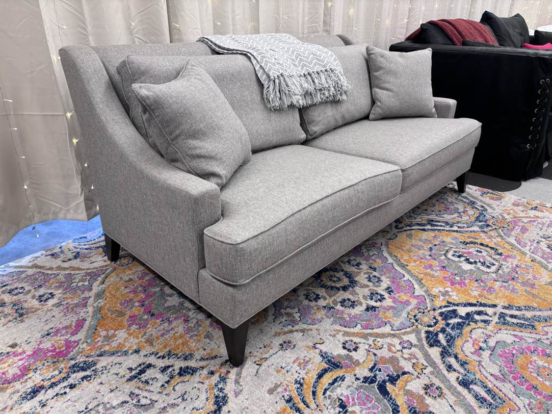 Heather Grey Emerson Ethan Allen Sofa - Reclaimed Elegance