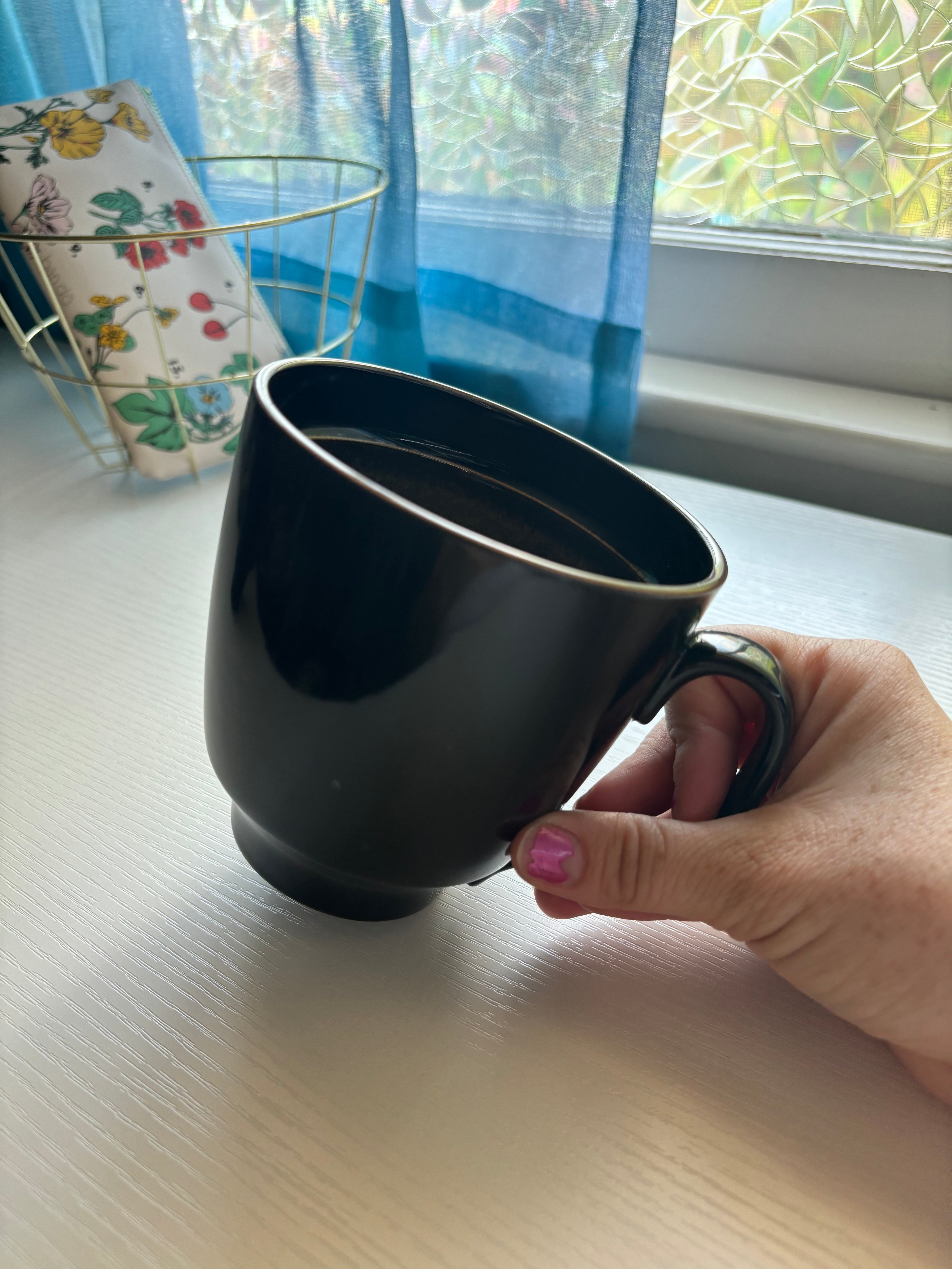 Black & Taupe Ceramic Mug