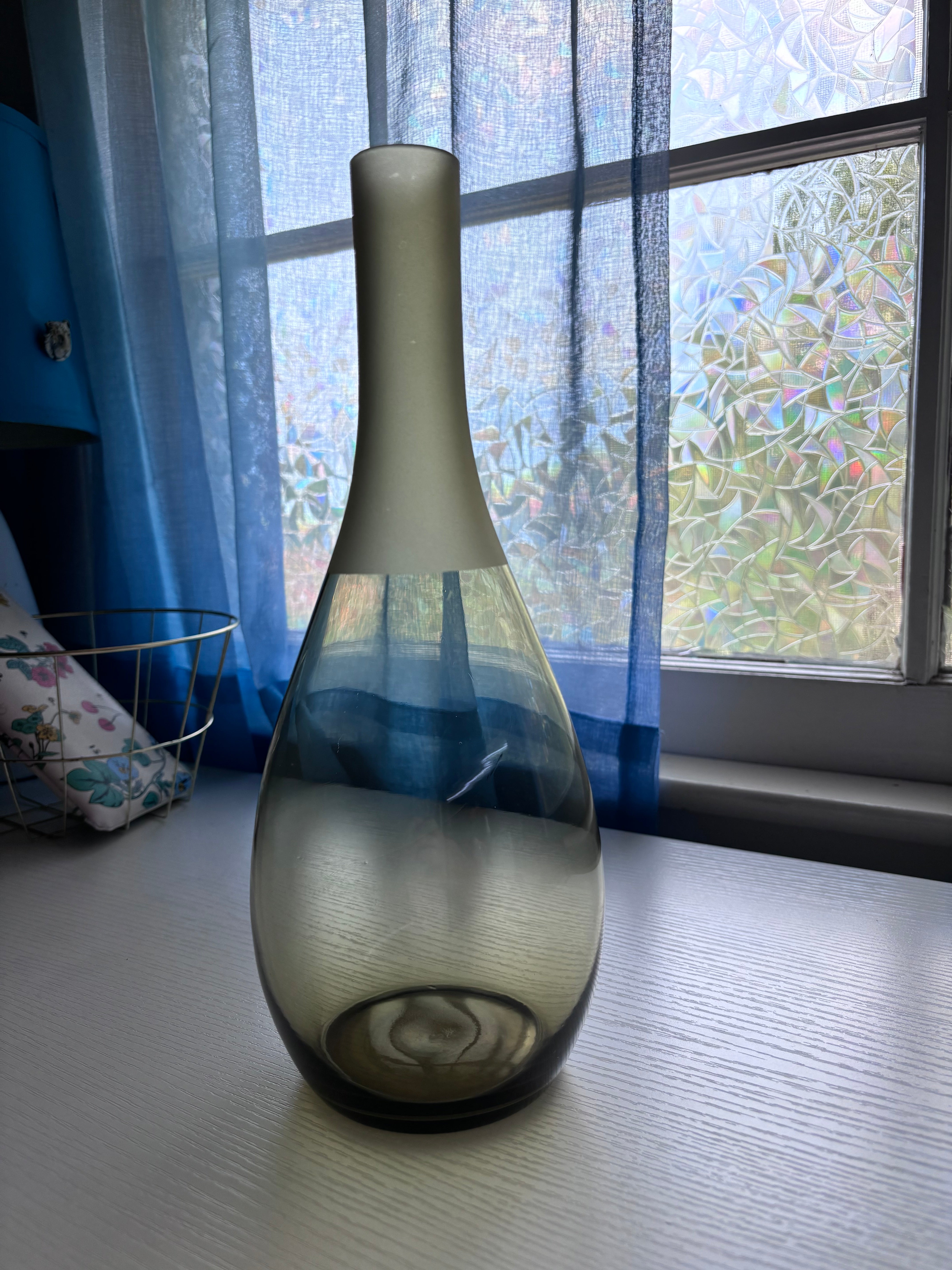 Olive Frosted Top Vase