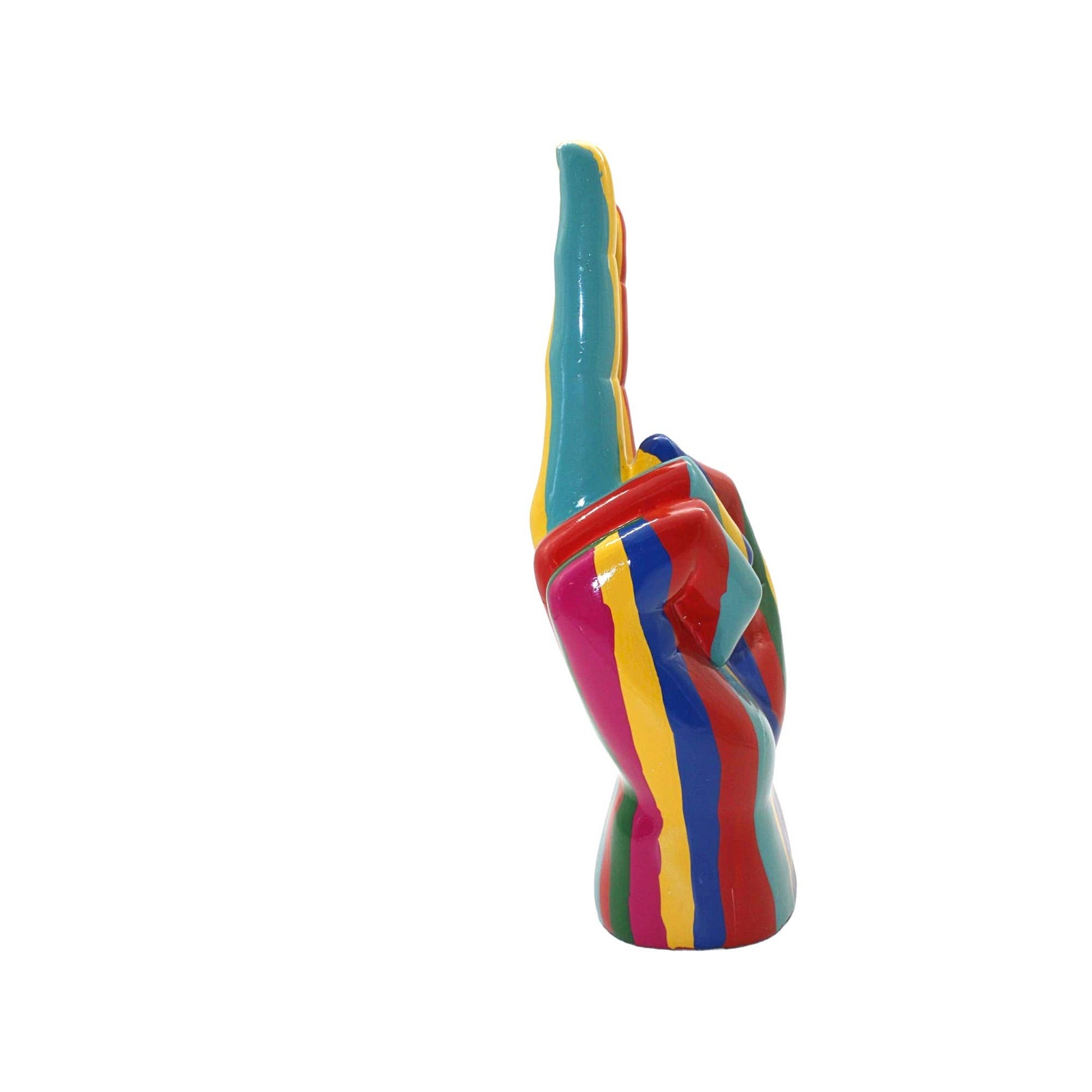Graffiti Peace Sign Tabletop - 11" tall - Reclaimed Elegance