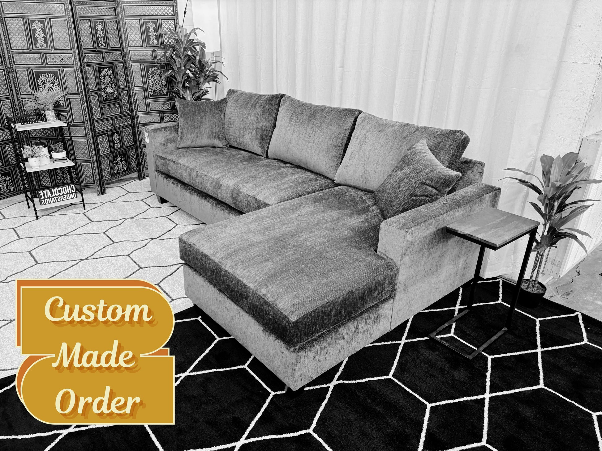 Custom Harpeth Chaise Sectional - Reclaimed Elegance