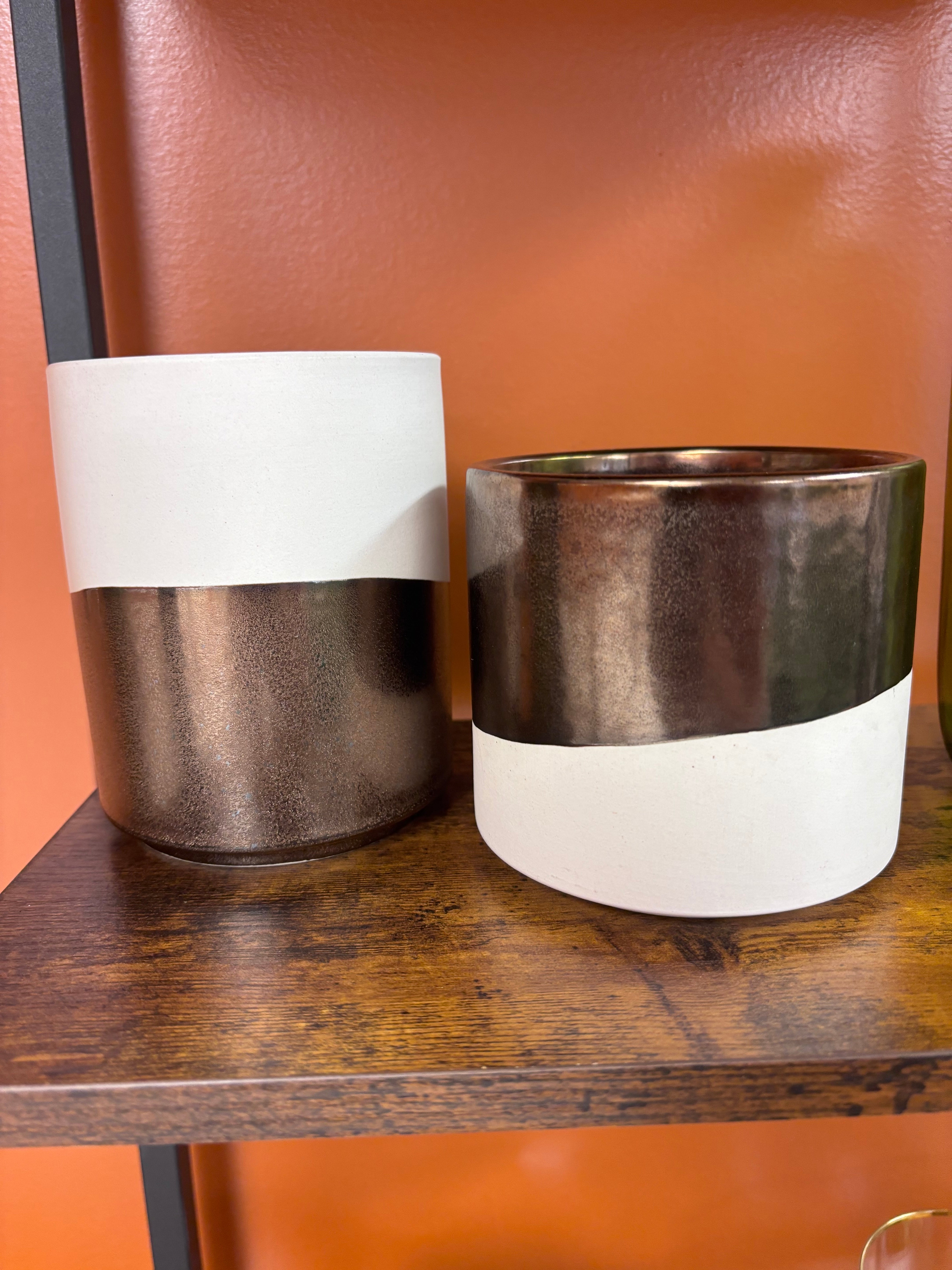 Duel Toned Vase Set