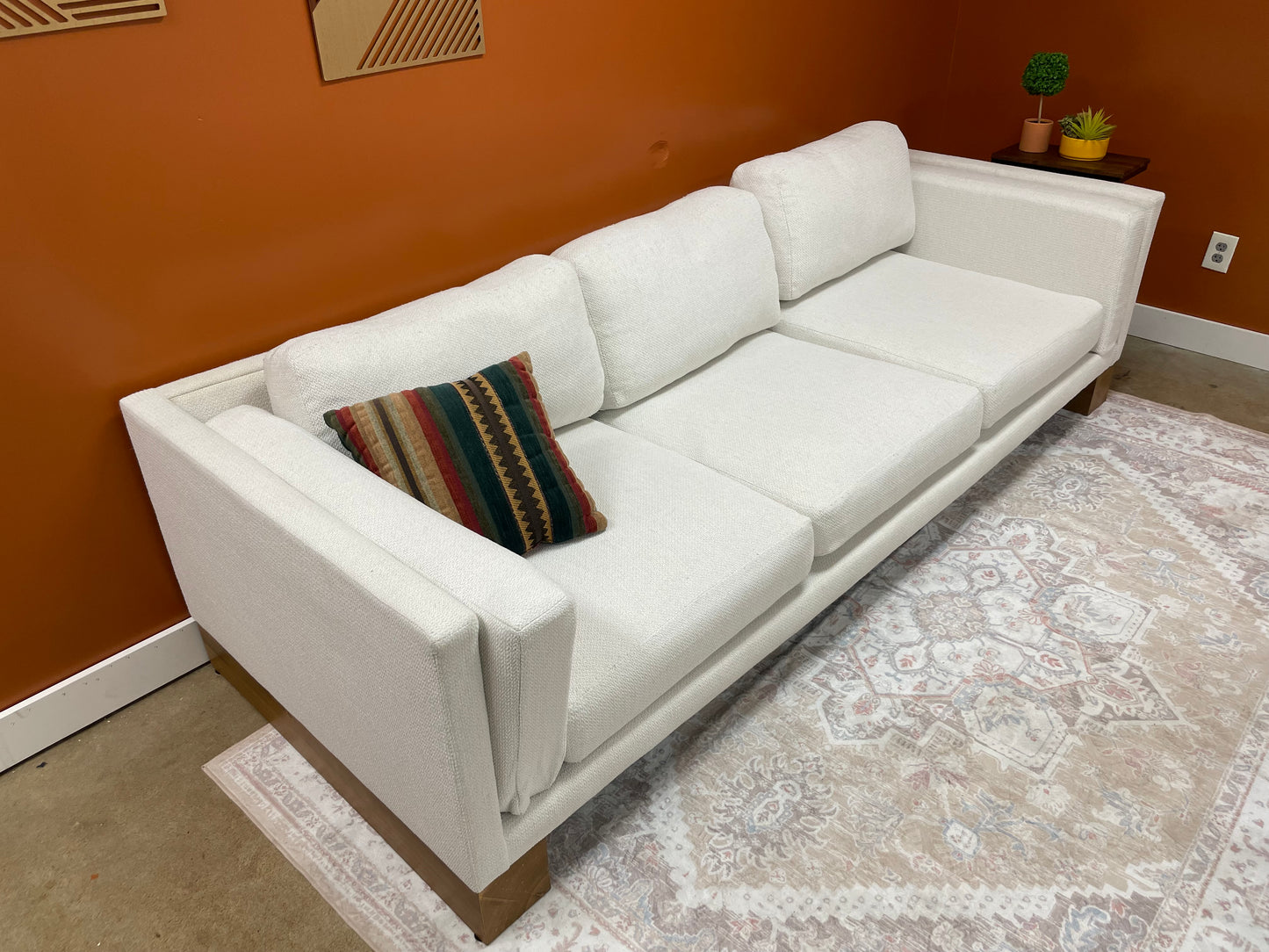 Ivory Crate & Barrel Sofa