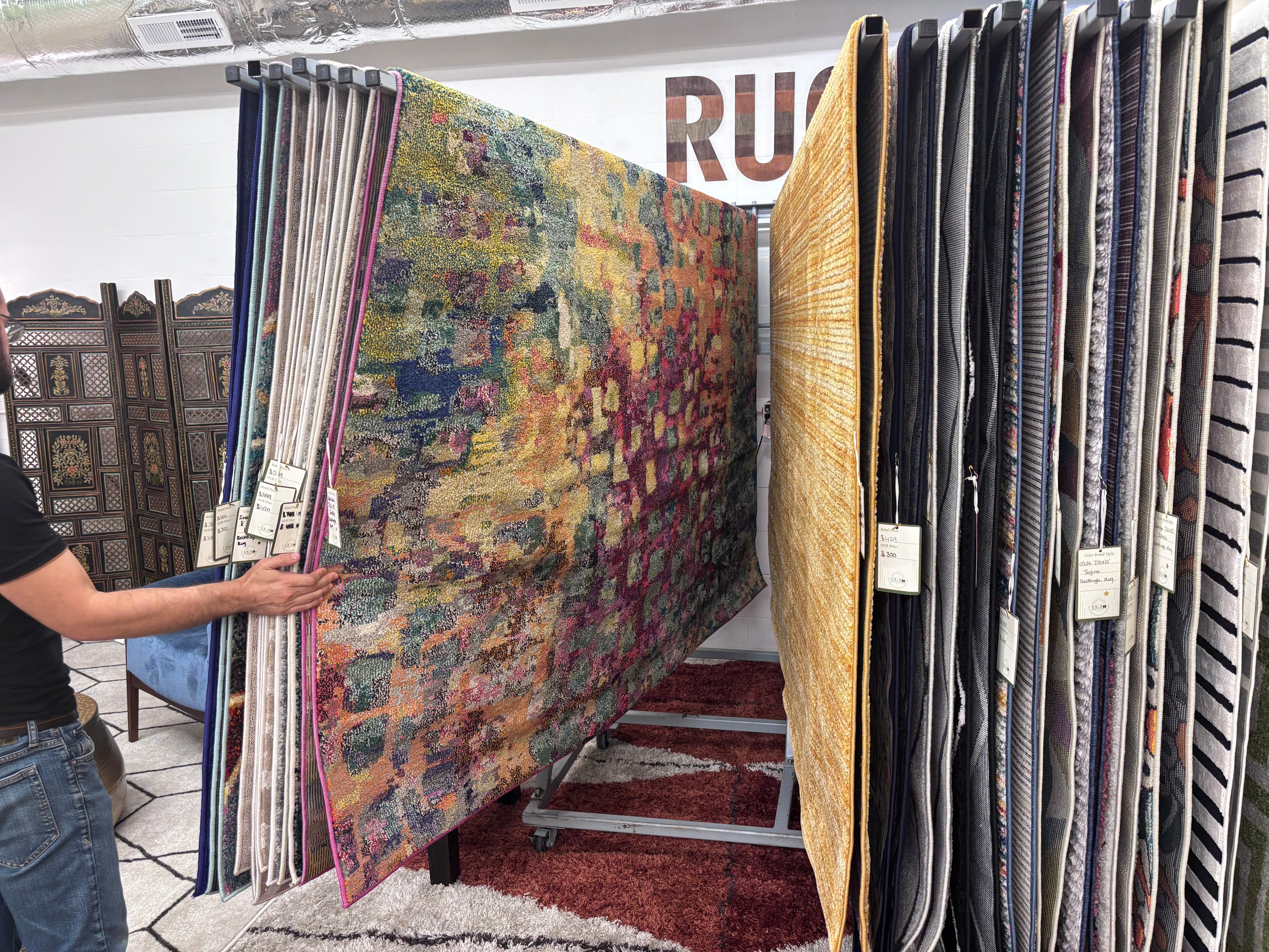 Rainbow 7'10x10' Jardin Rectangle Rug - Reclaimed Elegance