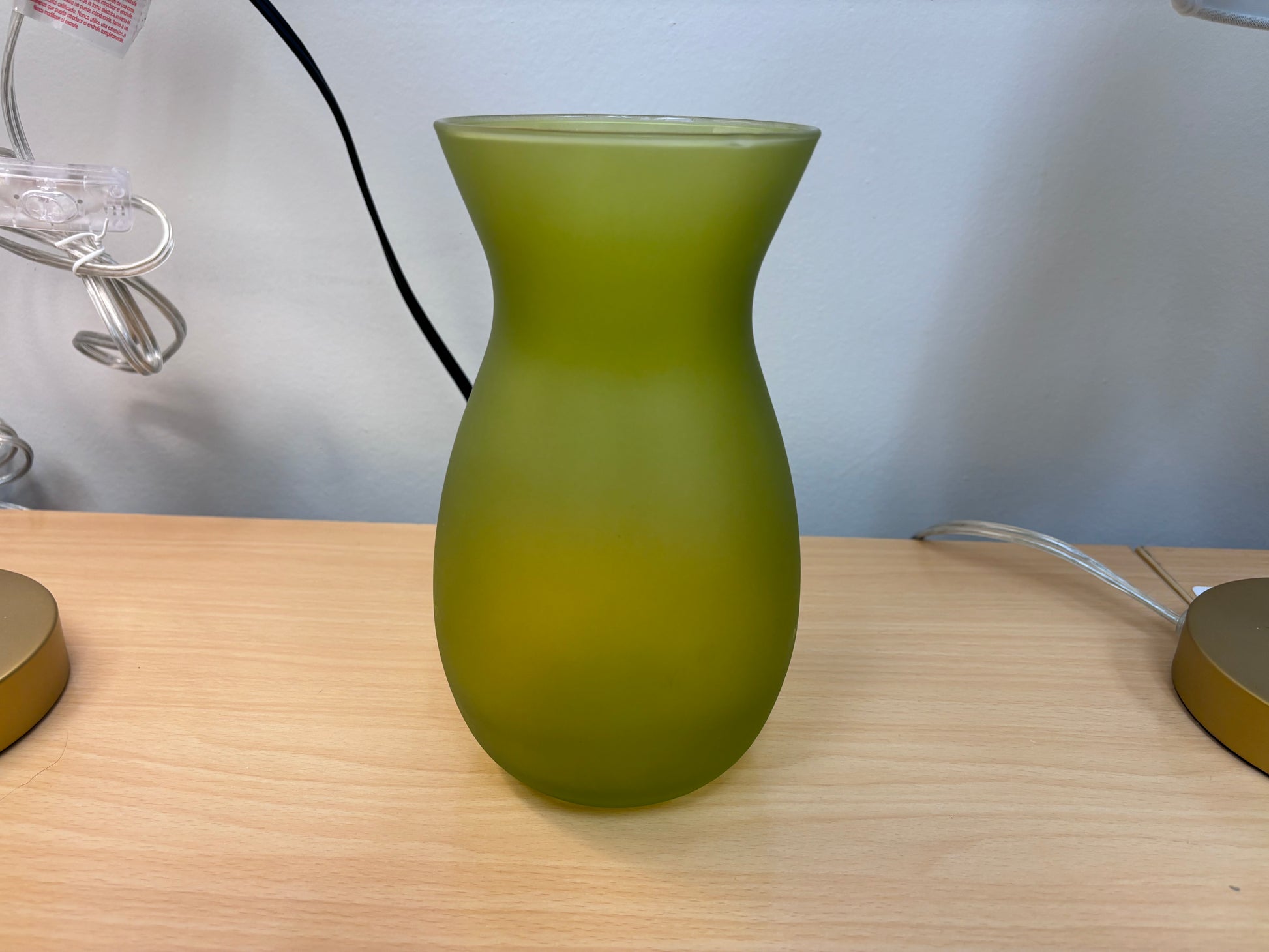 Olive Green Matte Vase - Reclaimed Elegance