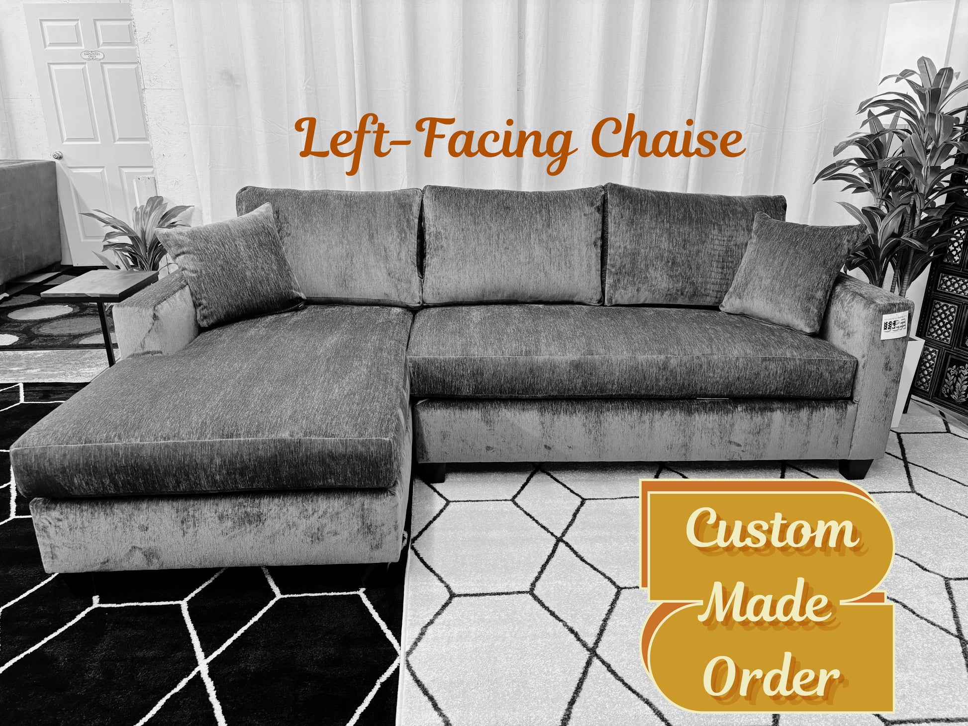 Custom Harpeth Chaise Sectional - Reclaimed Elegance