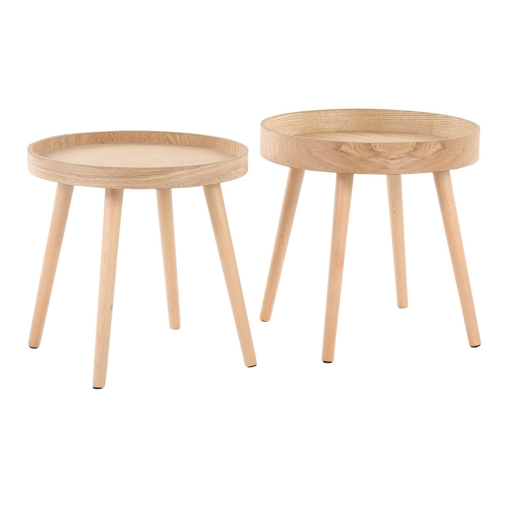 Pebble Side Table Set - Reclaimed Elegance