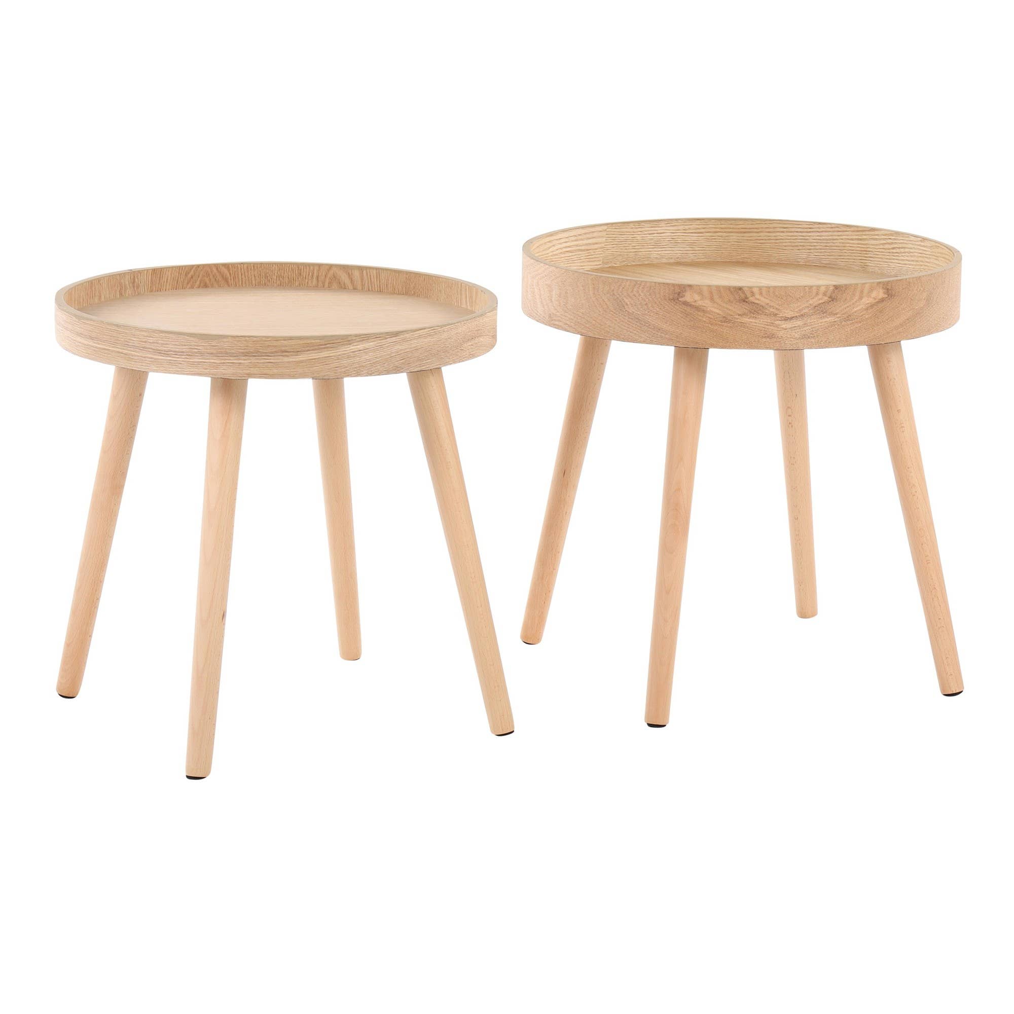 Pebble Side Table Set - Reclaimed Elegance