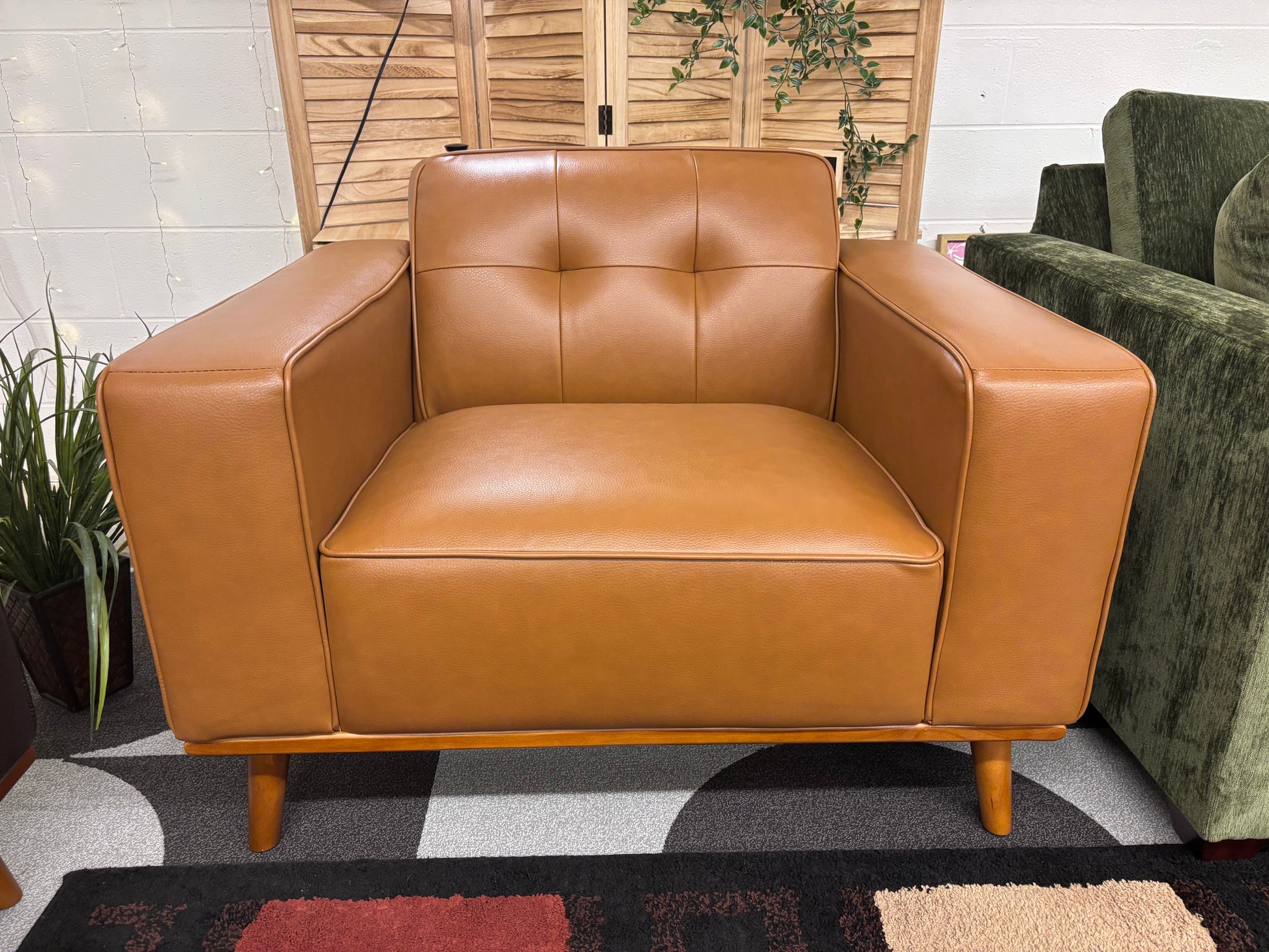 Whiskey Brown Destiny Armchair - Reclaimed Elegance