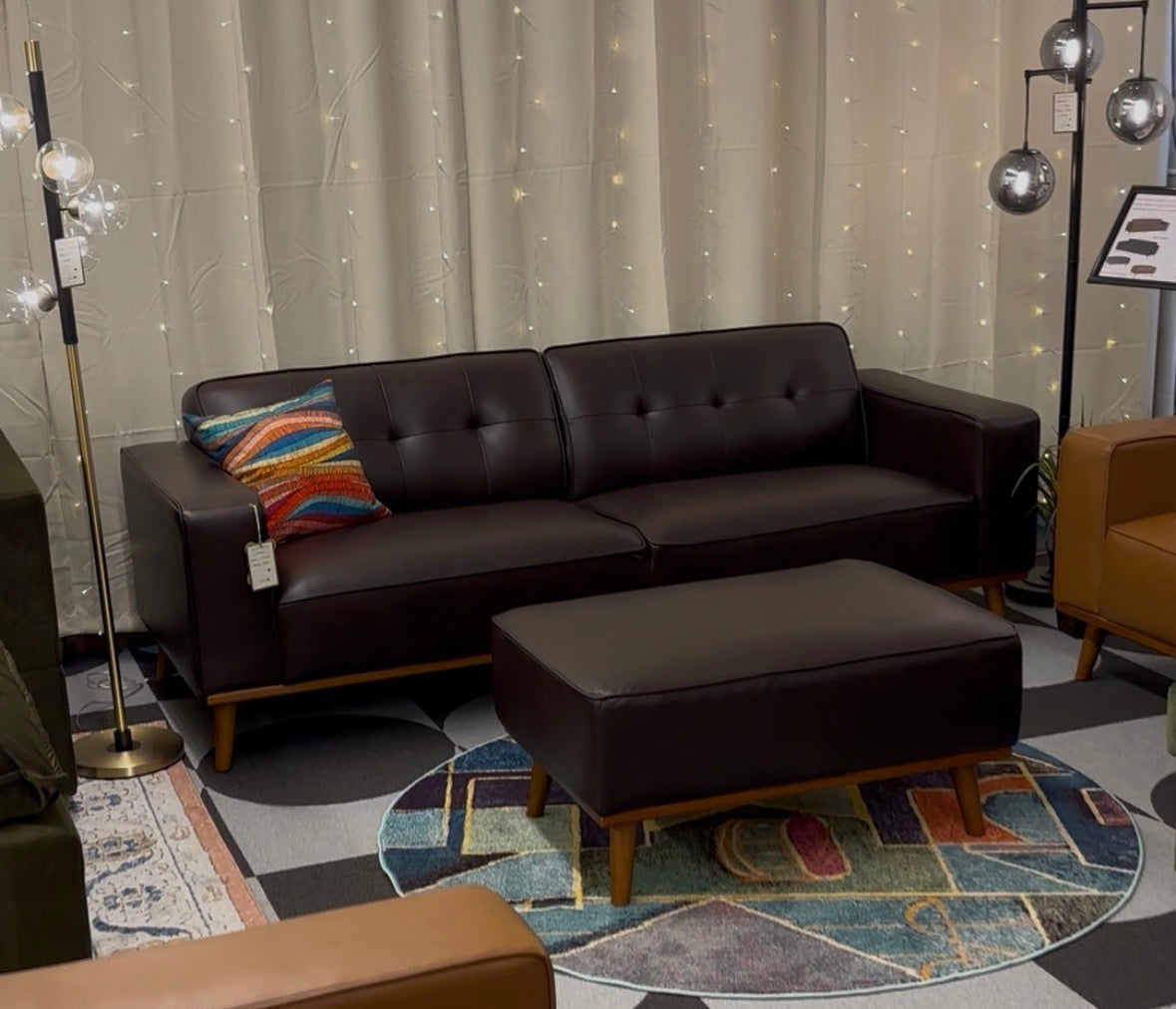 Destiny Vegan Leather Ottoman
