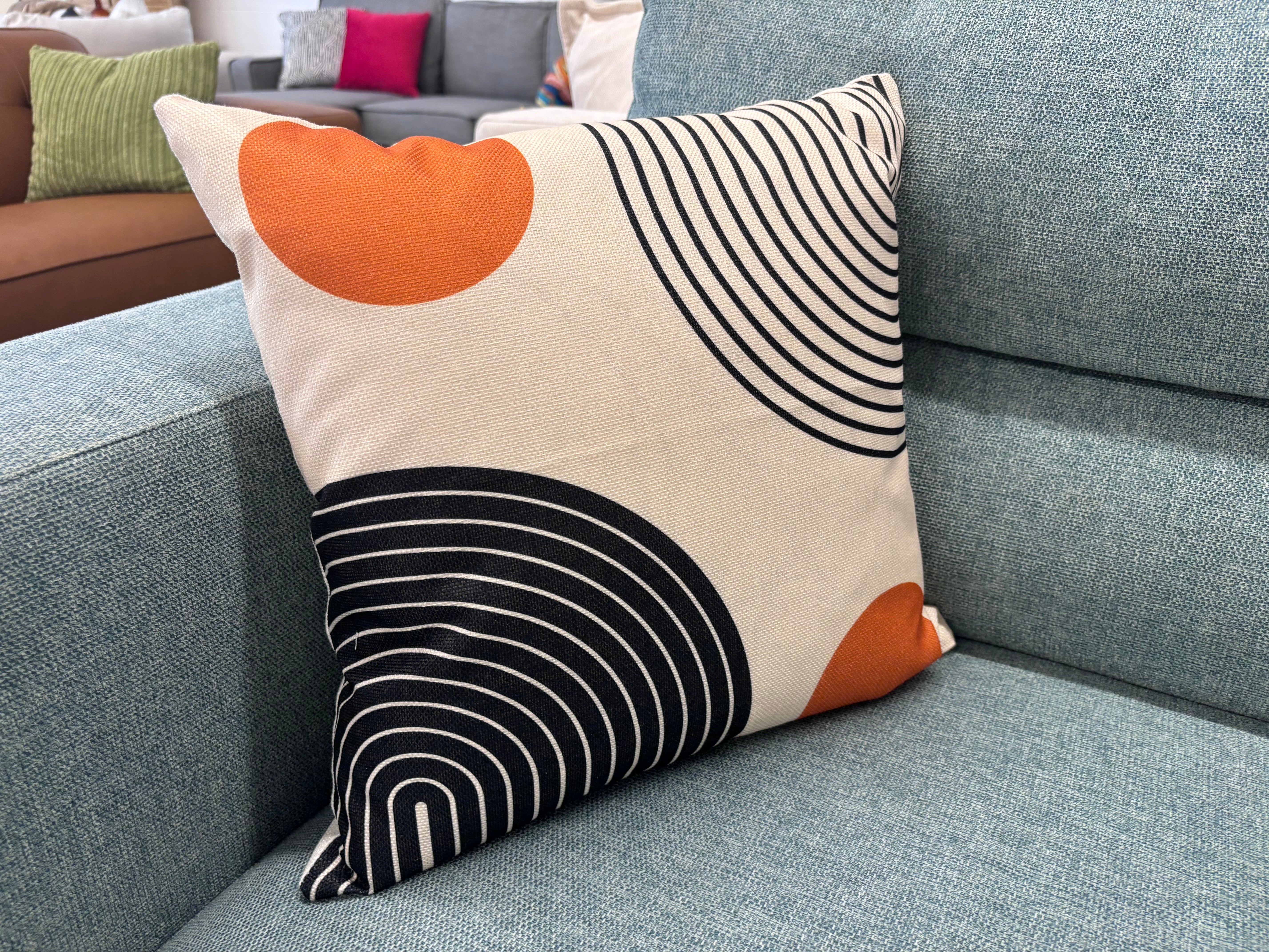 Black & Orange MCM Style 1 Pillow