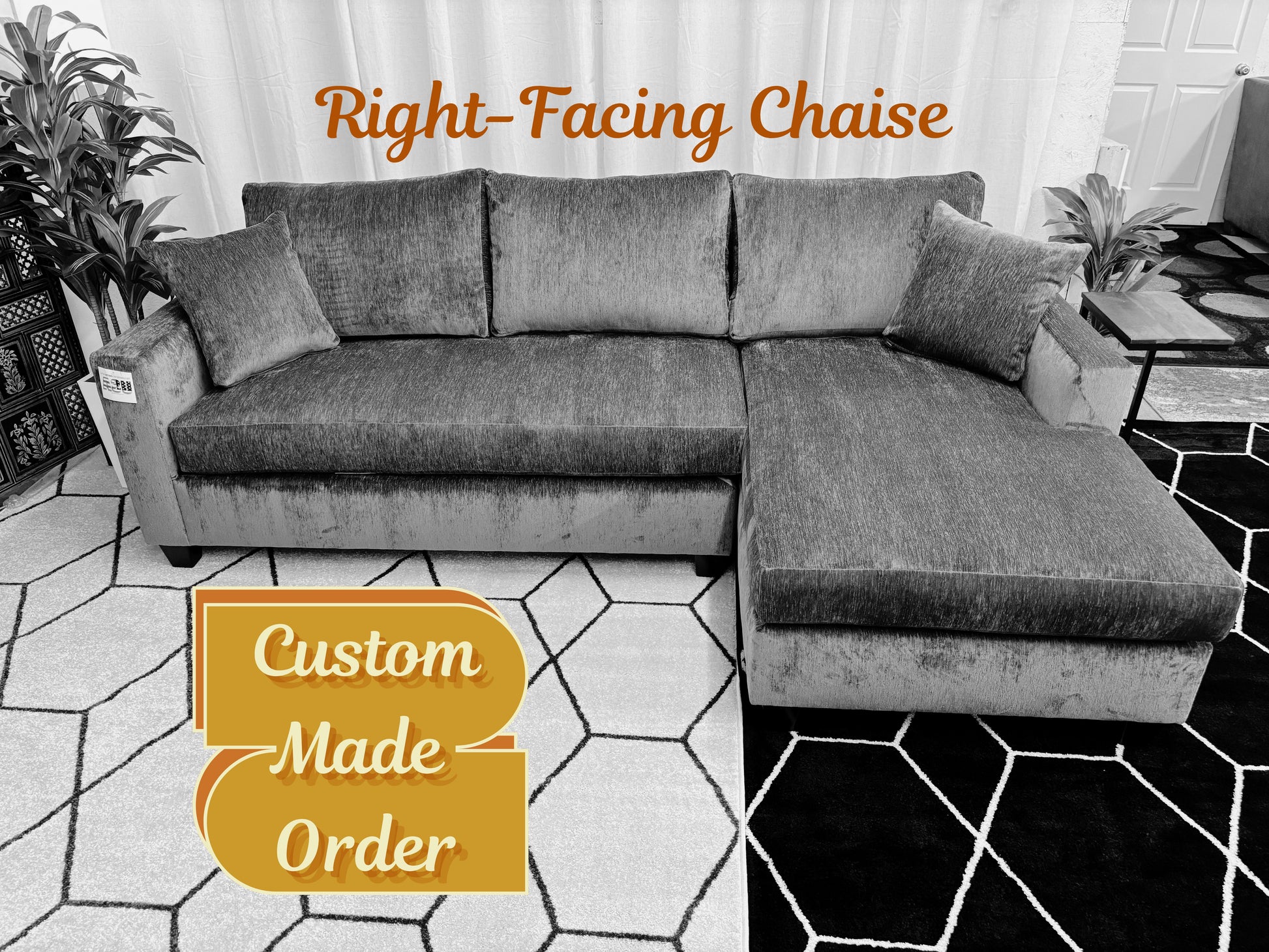 Custom Harpeth Chaise Sectional - Reclaimed Elegance