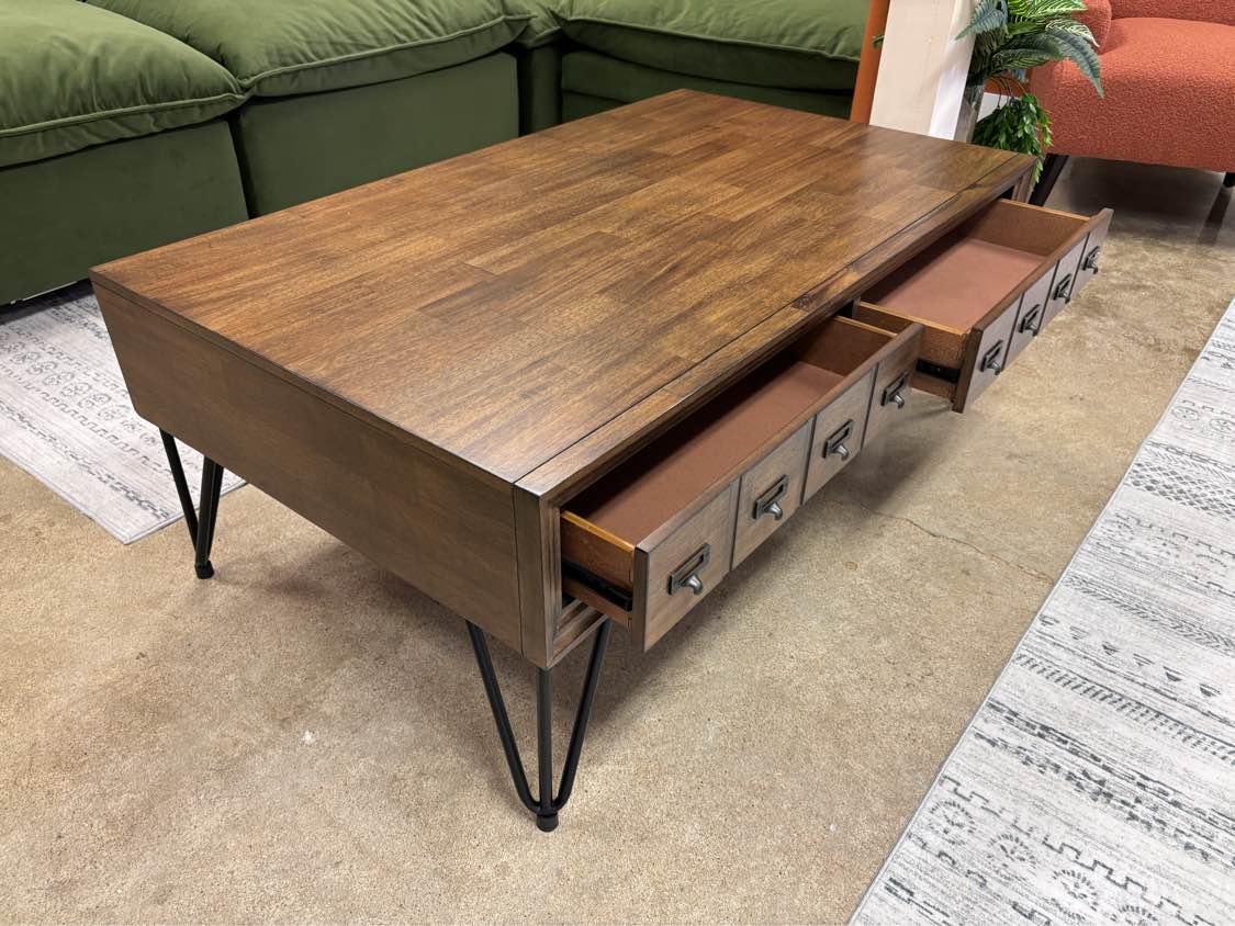 Walnut Boone Coffee Table - Reclaimed Elegance