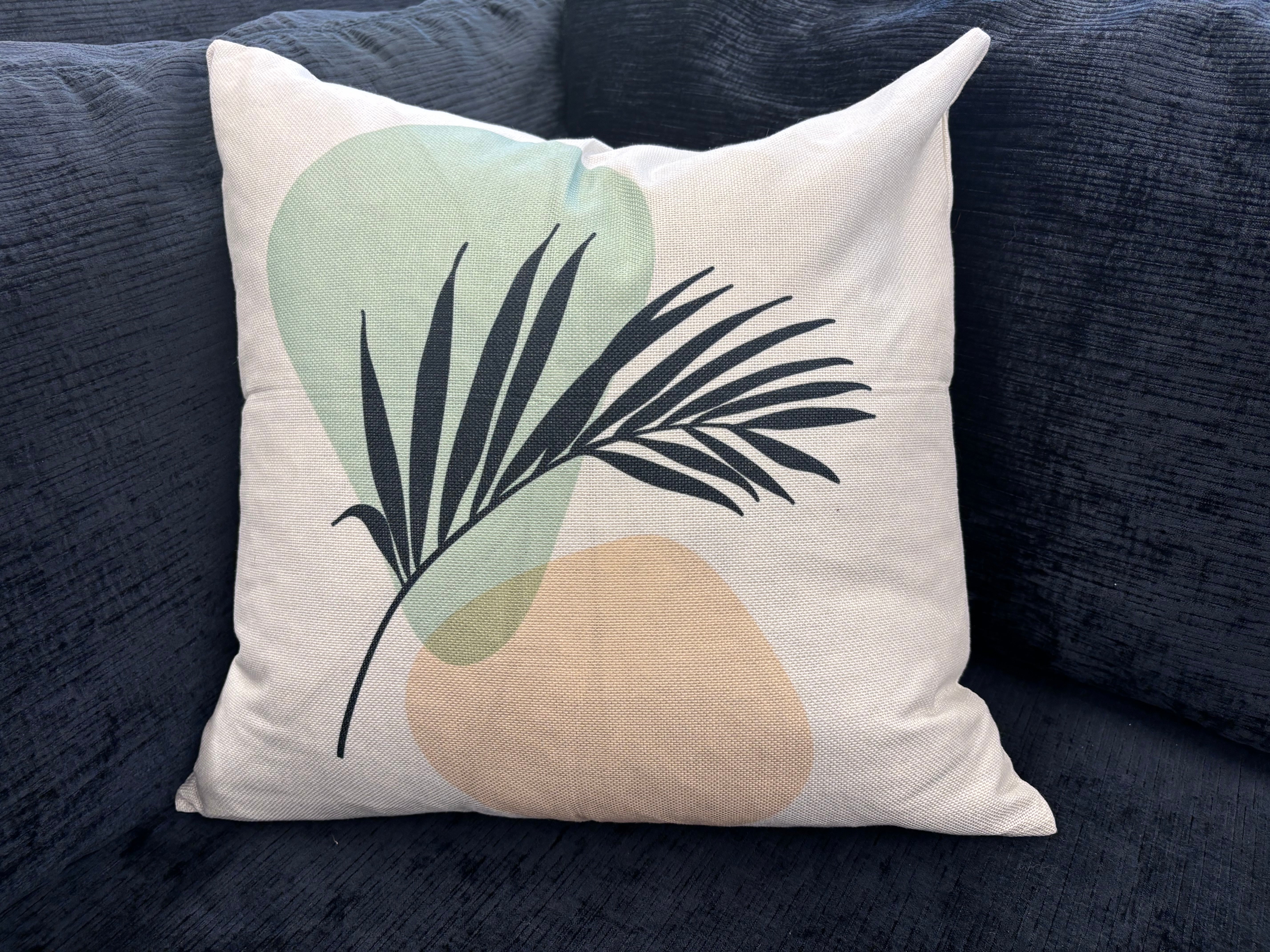 Palm Leaf Breeze Pillow