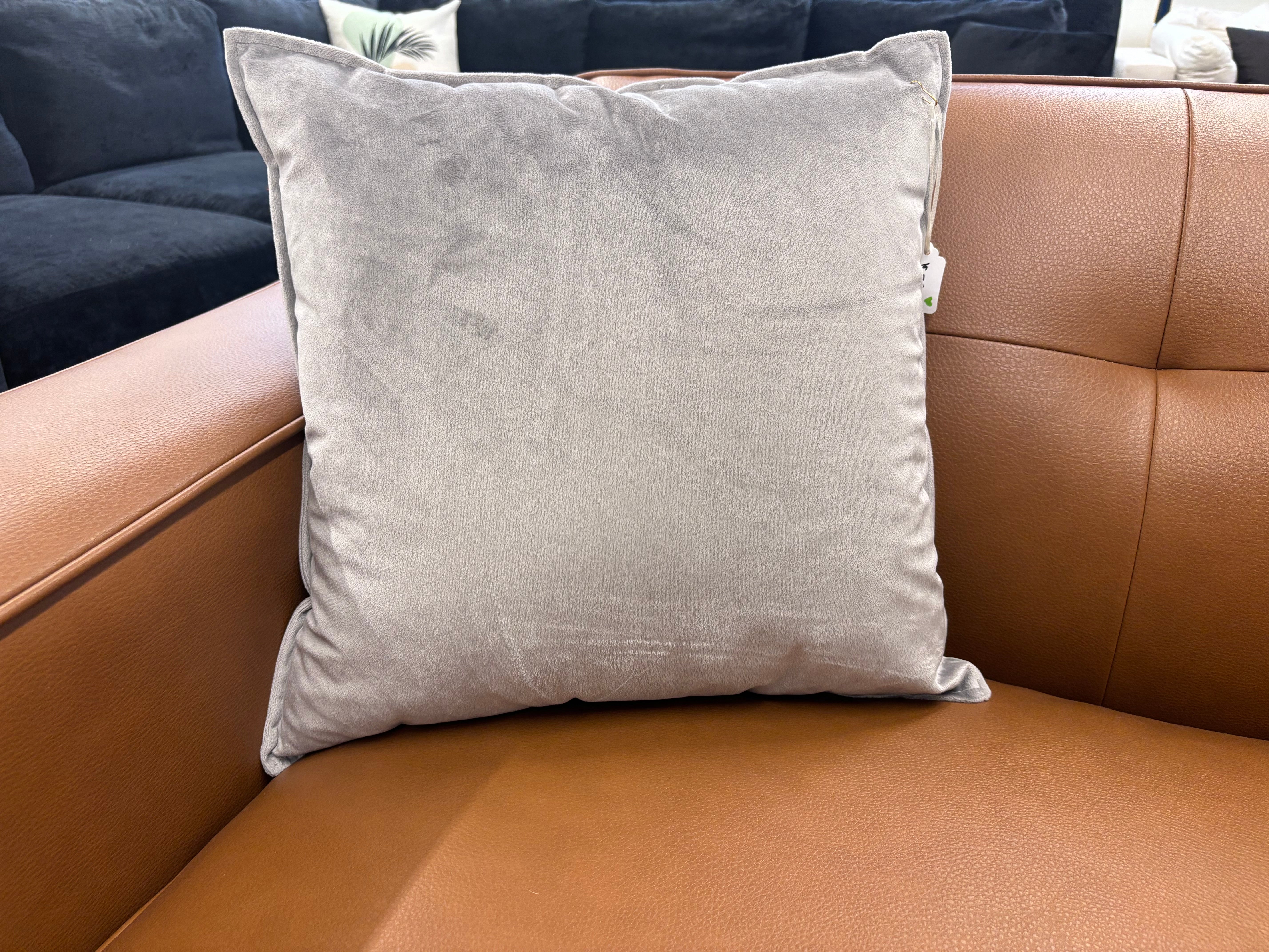 Silver Velvet Pillow