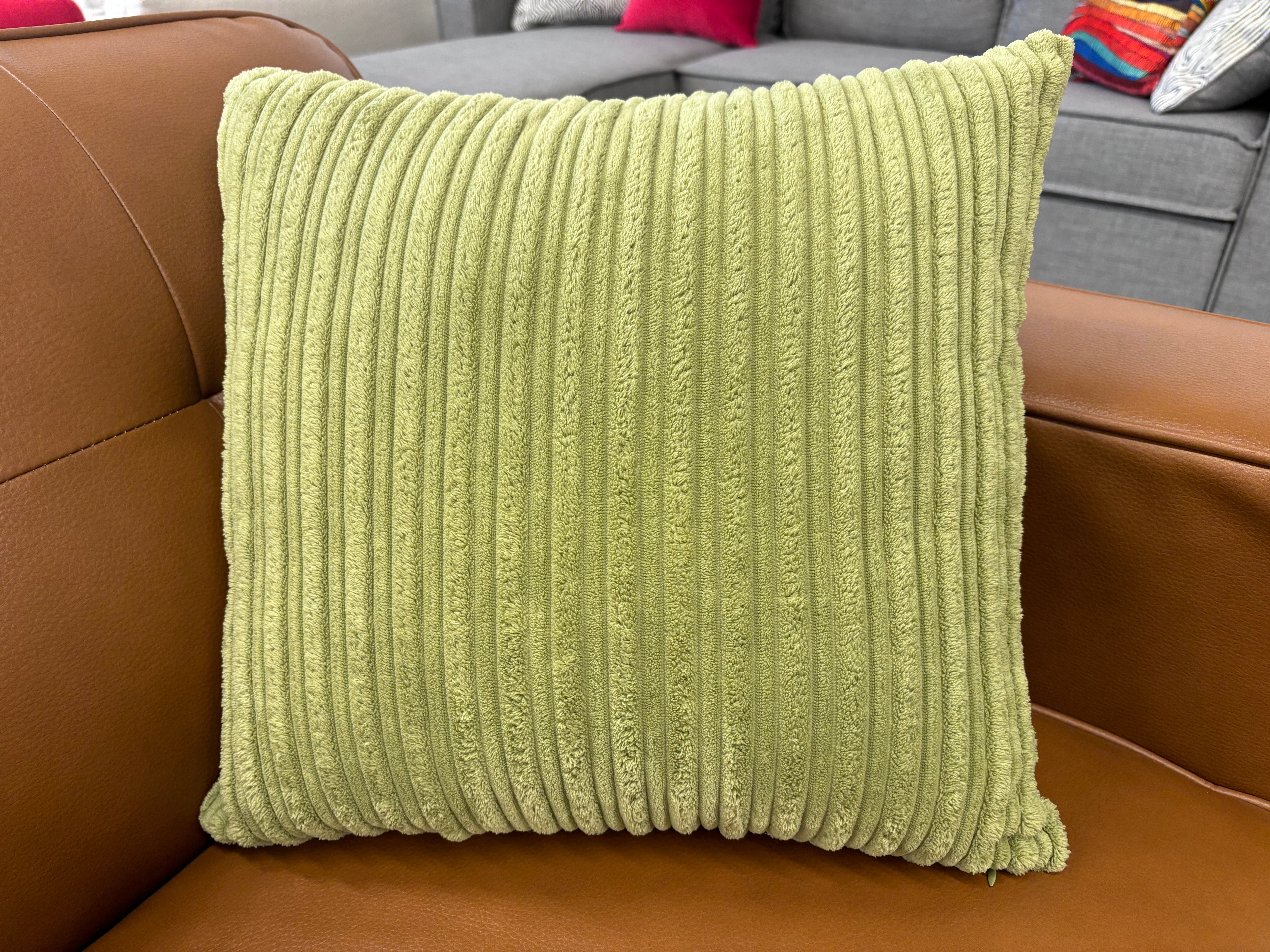 Lime Stripes Pillow