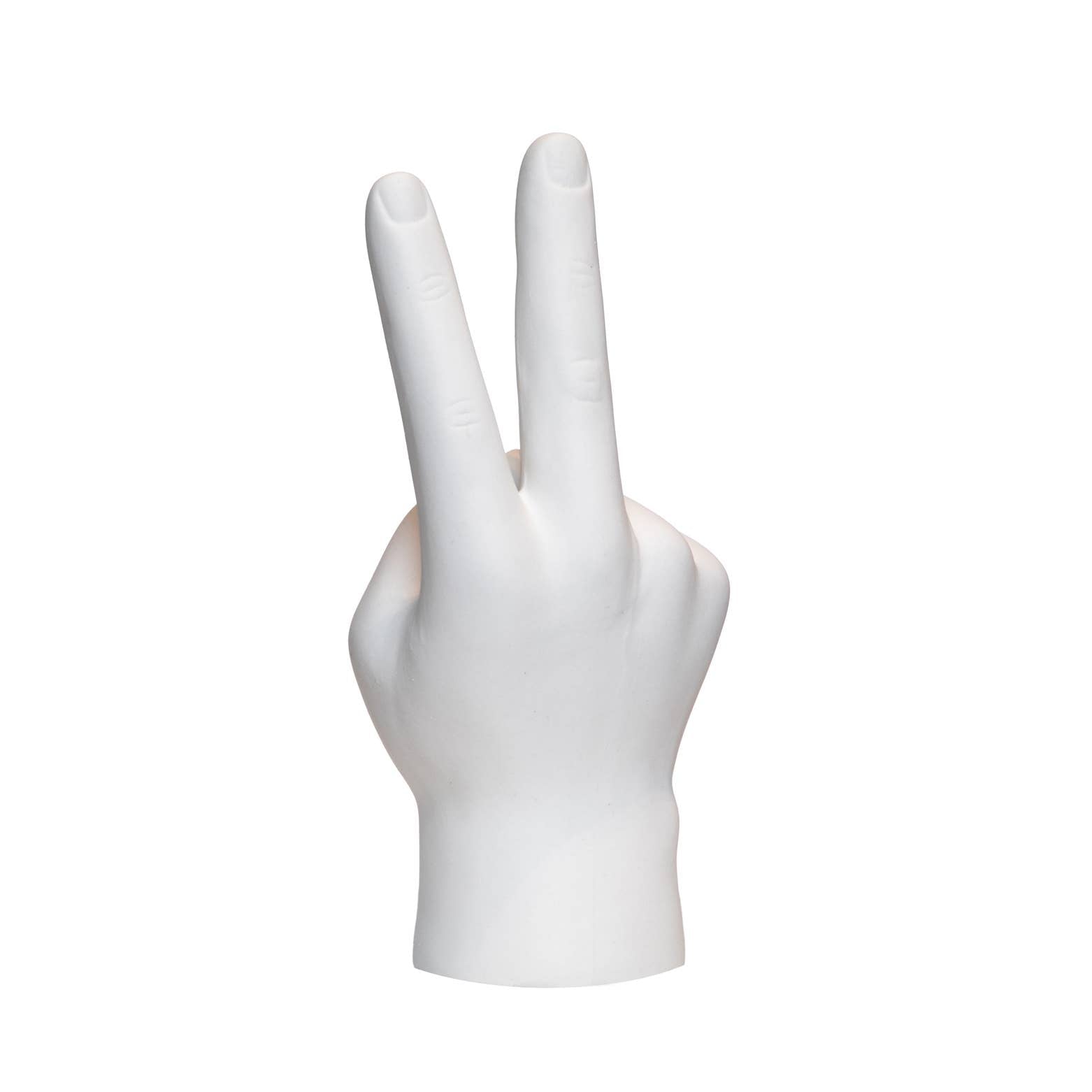 White Peace Sign Tabletop - 8" tall - Reclaimed Elegance