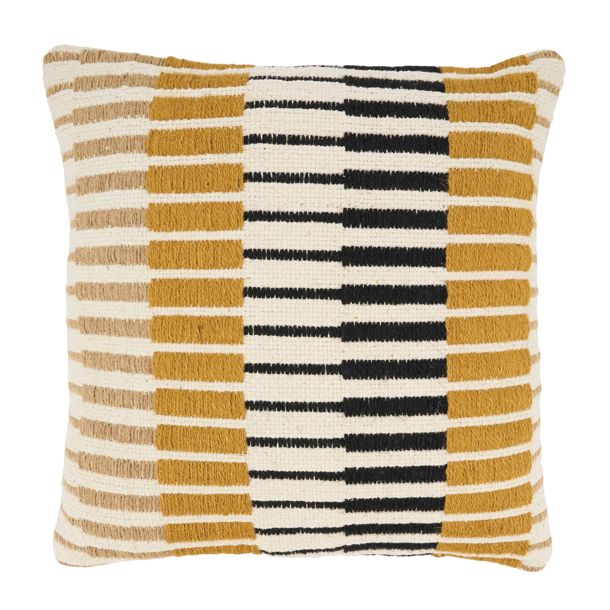 Dynamic Stripe Geometry Throw Pillow 18"