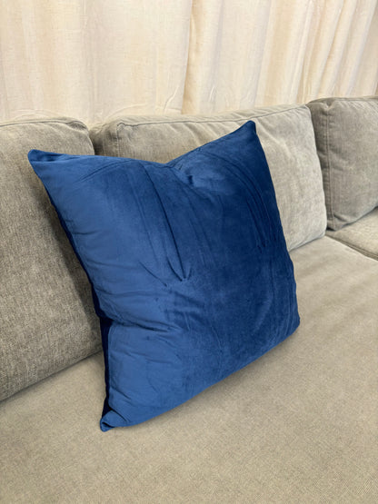 Blue Velvet Synthetic Down Pillow