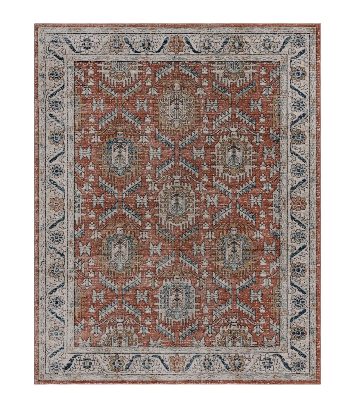 Salmon Pink 7' 10 x 10' Nyla Rectangle Rug