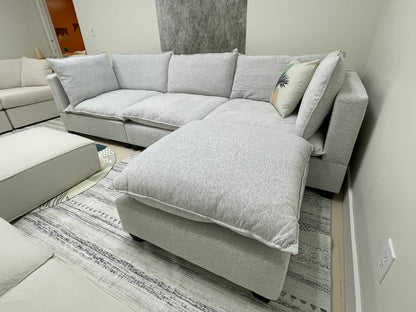 Pastel Grey SKY Modular Cloud Sofa + Ottoman