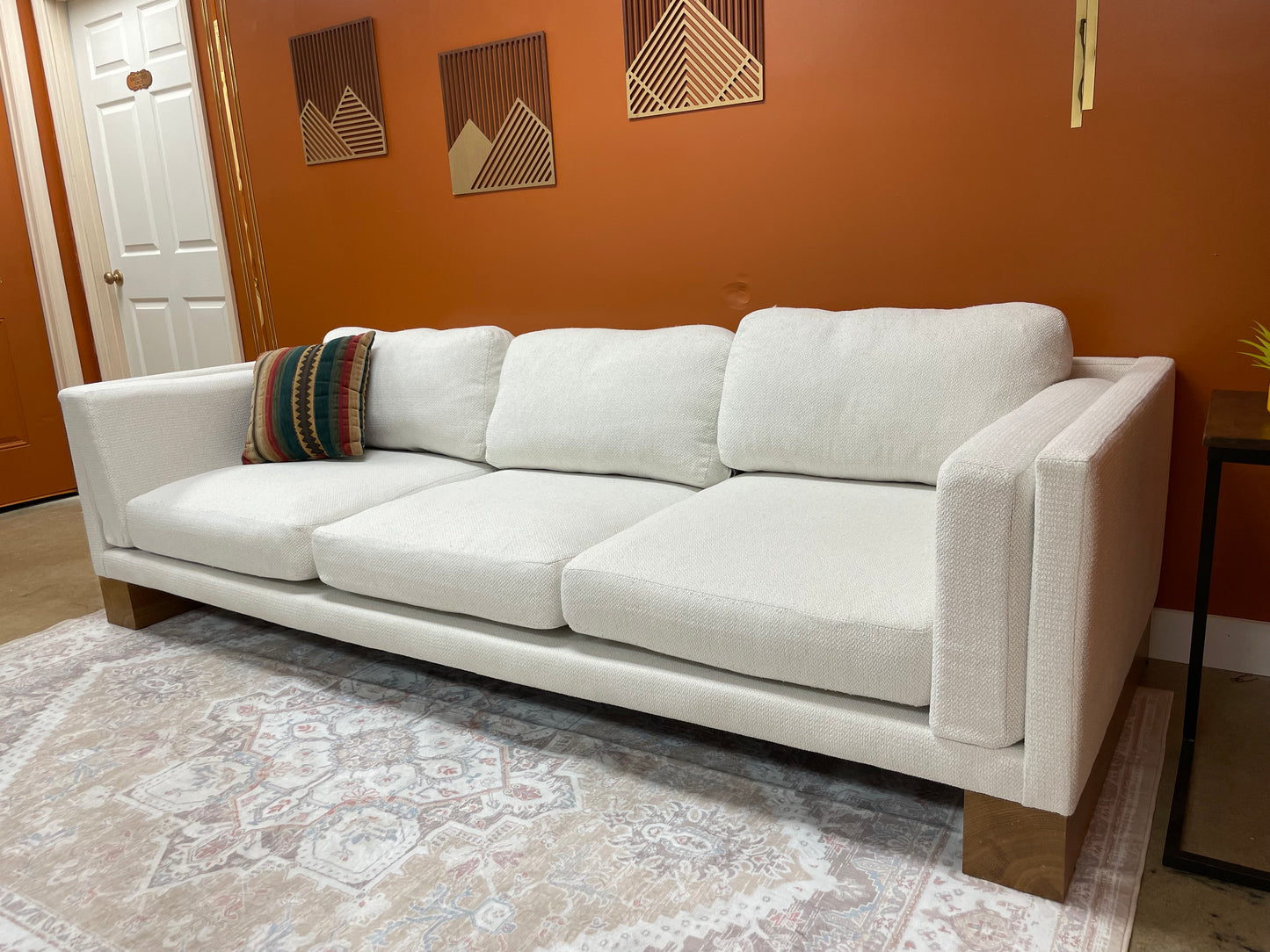 Ivory Crate & Barrel Sofa