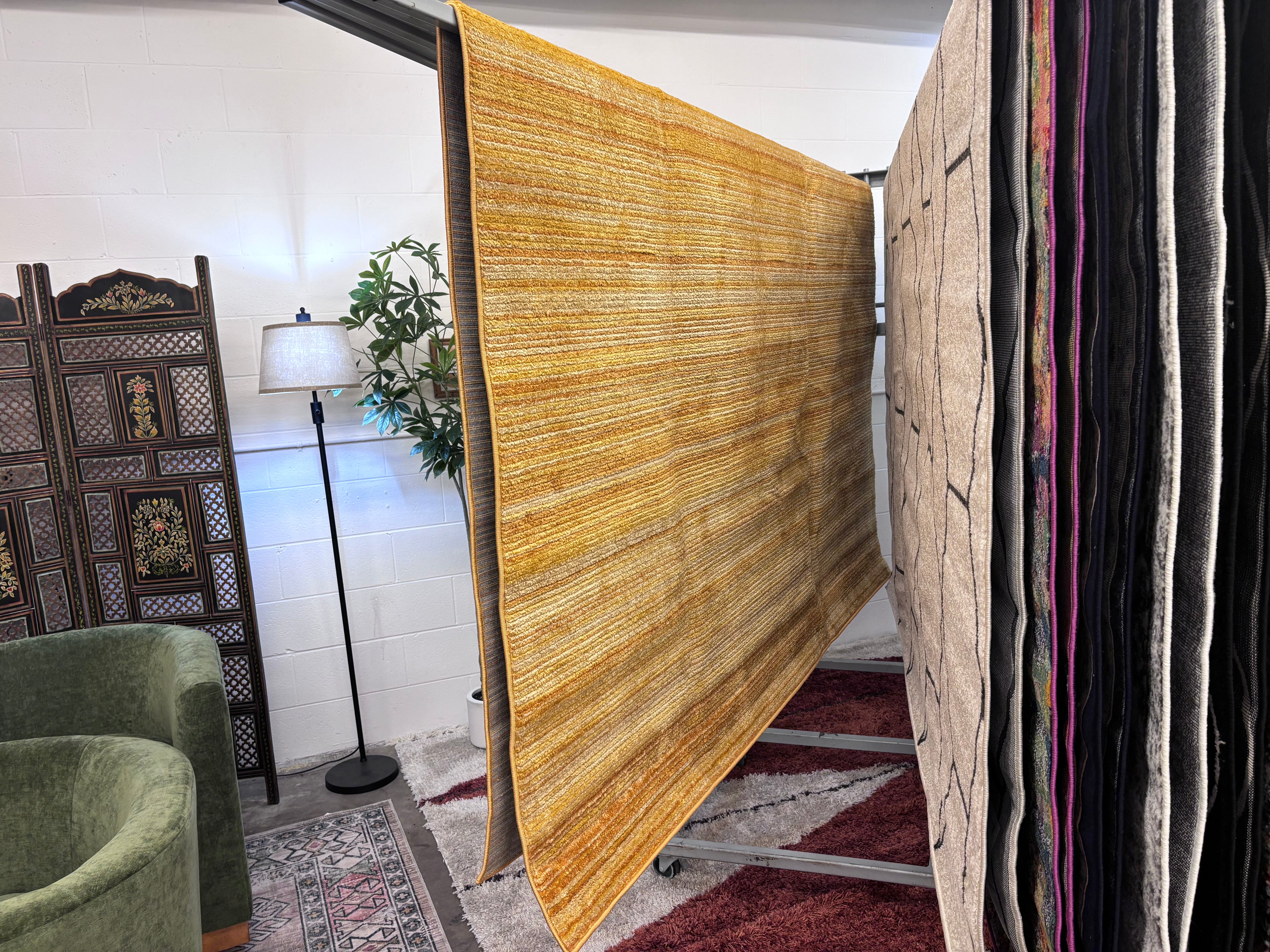 Yellow 7'10x10' Gemstone Rectangle Rug