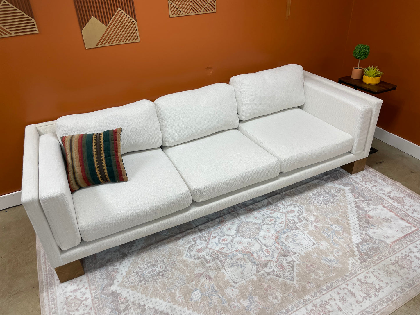 Ivory Crate & Barrel Sofa