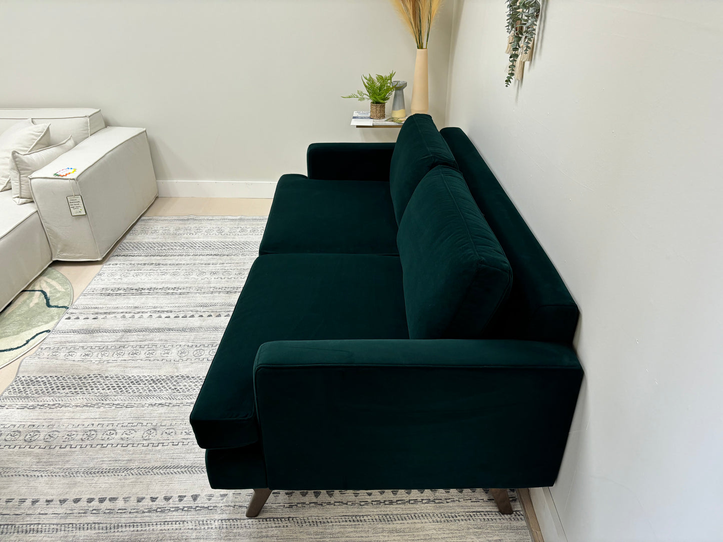 Teal Velvet Lido 2 Seater Sofa